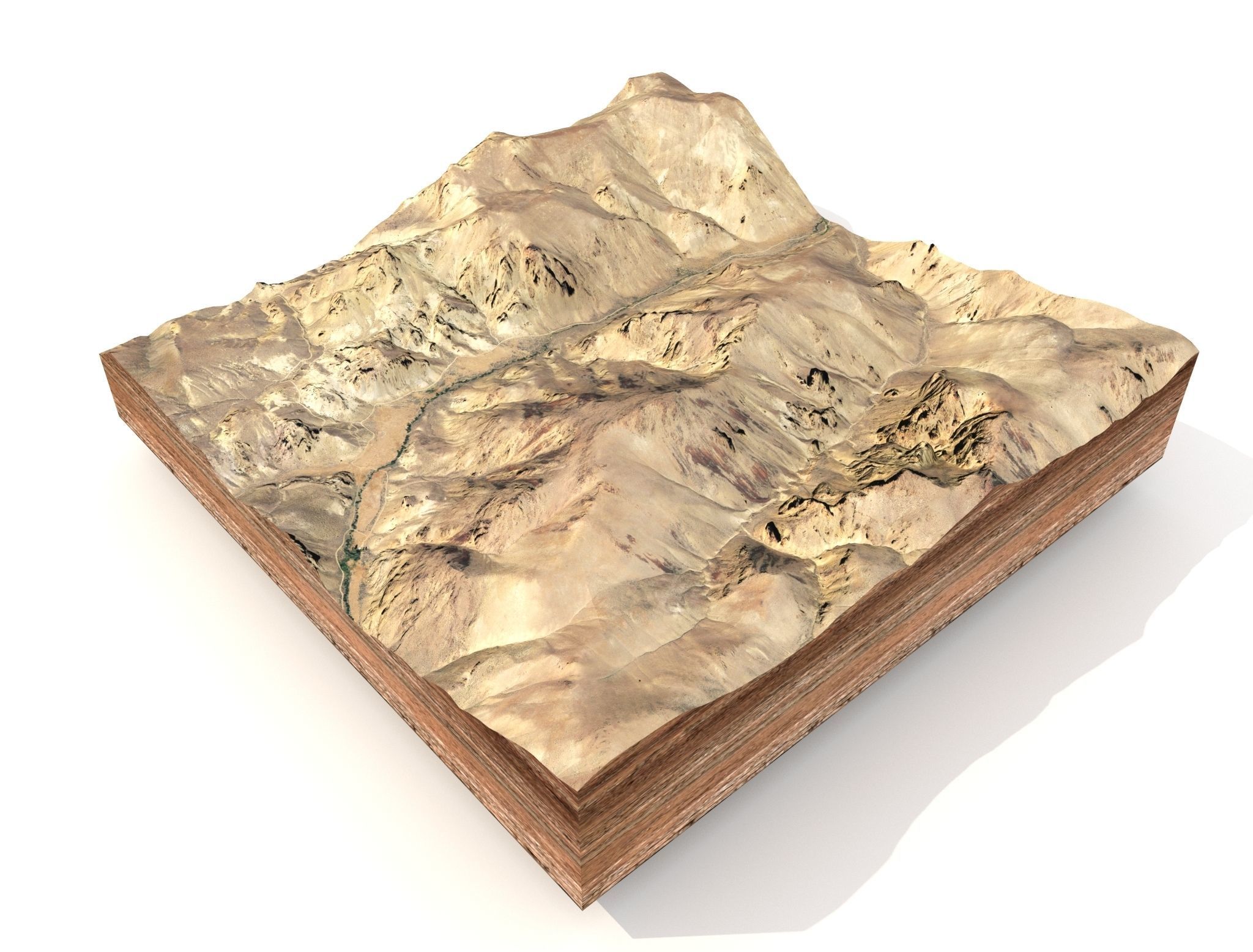 Mountain landscape 3D model_2