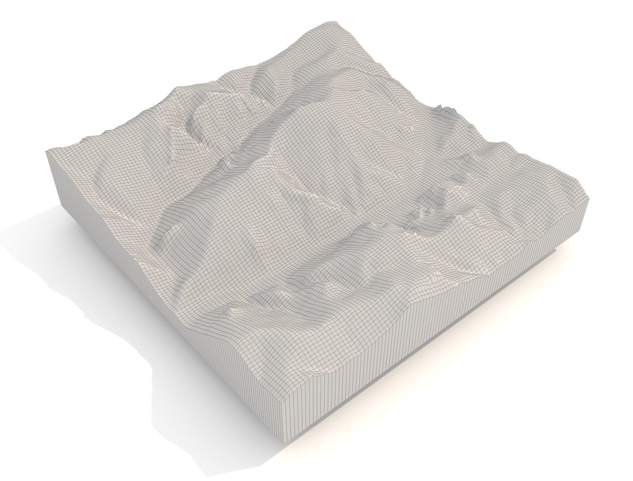 Mountain landscape 3D model_8