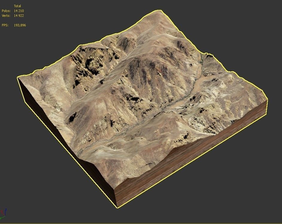 Mountain landscape 3D model_9