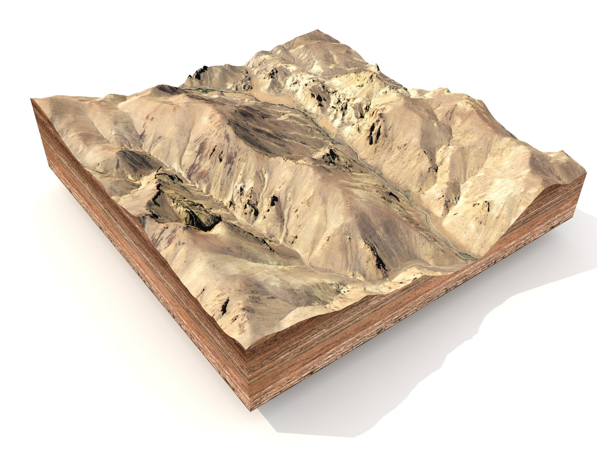 Mountain landscape 3D model_4