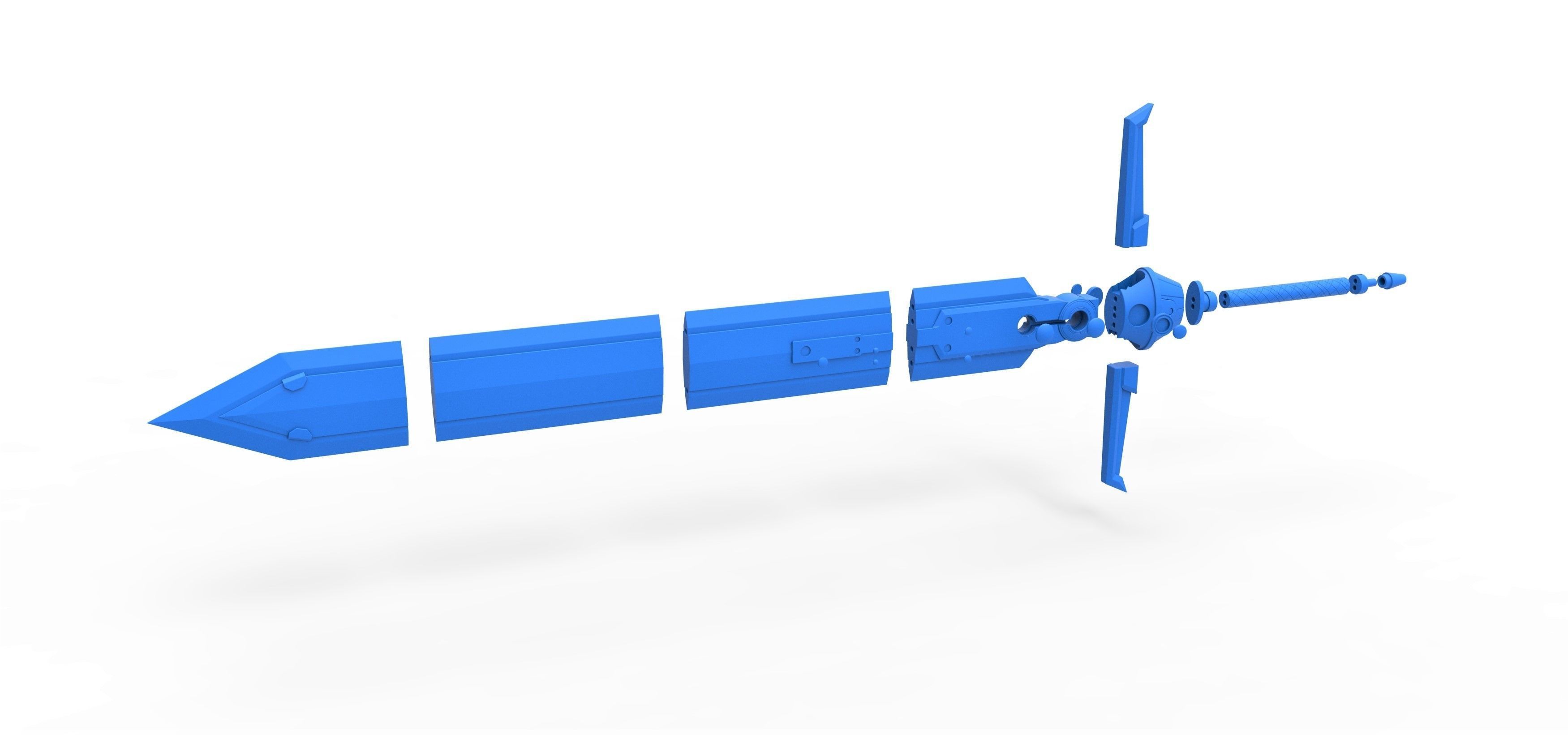 Mythril Saber from the game Final Fantasy 7 Remake 3D print model_16