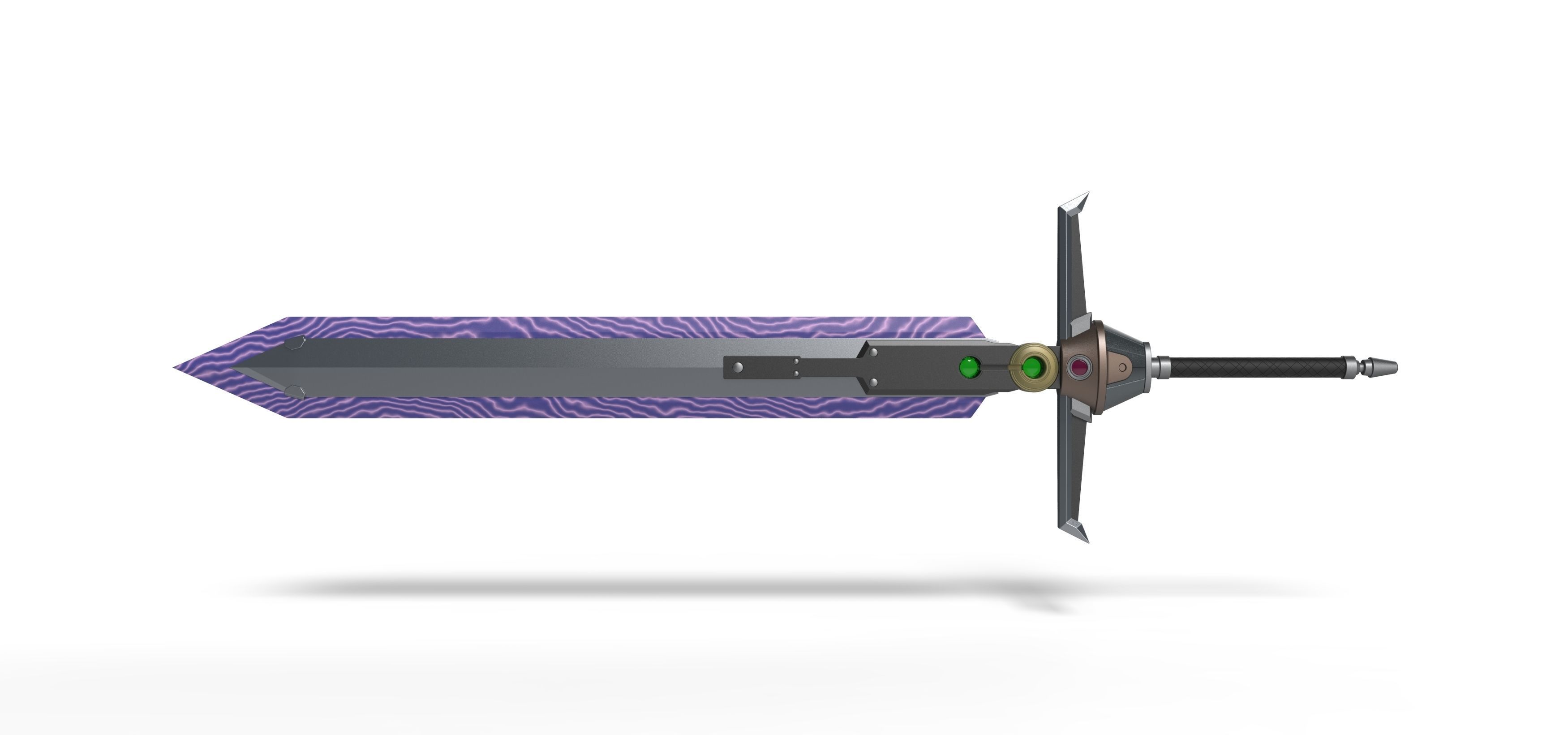 Mythril Saber from the game Final Fantasy 7 Remake 3D print model_4