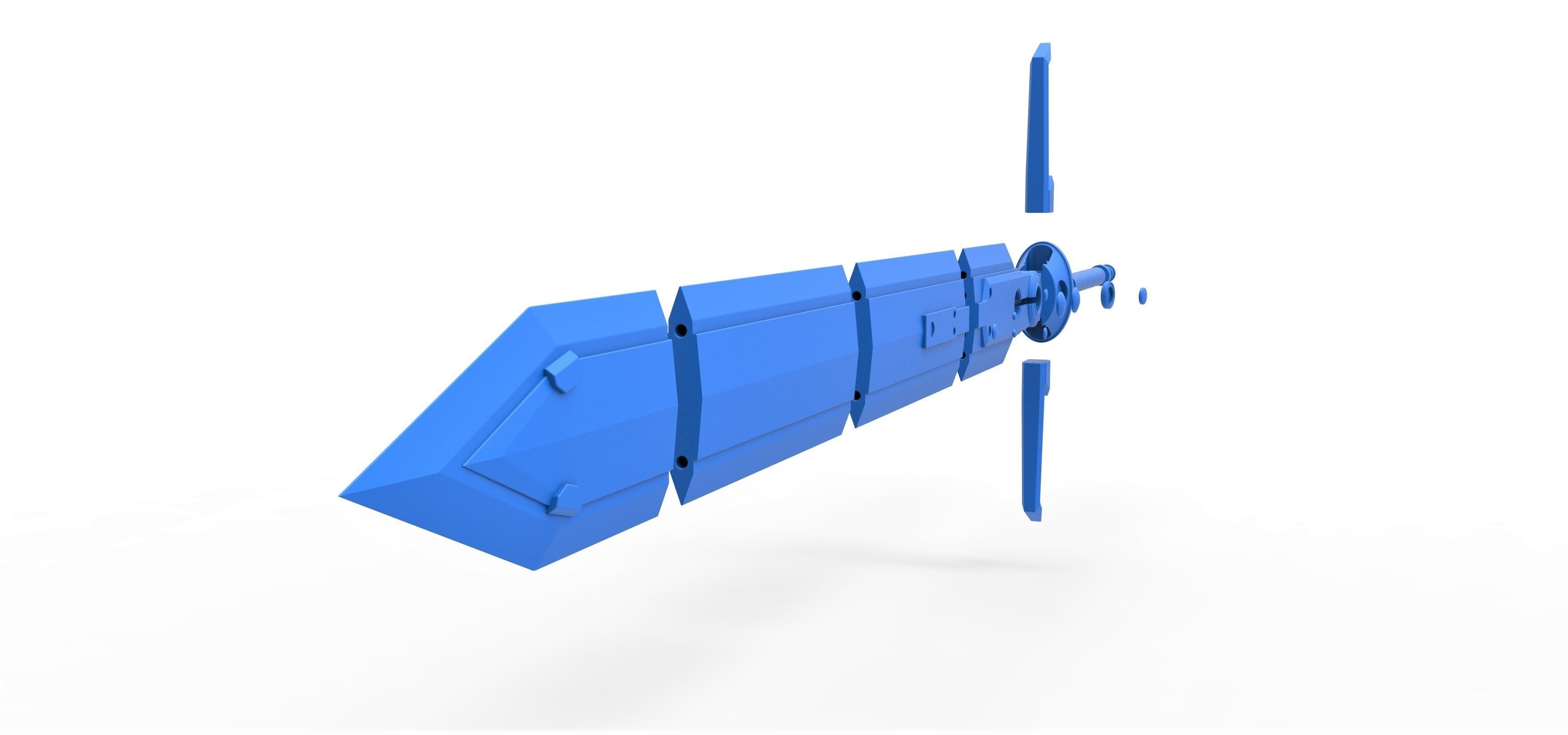 Mythril Saber from the game Final Fantasy 7 Remake 3D print model_18