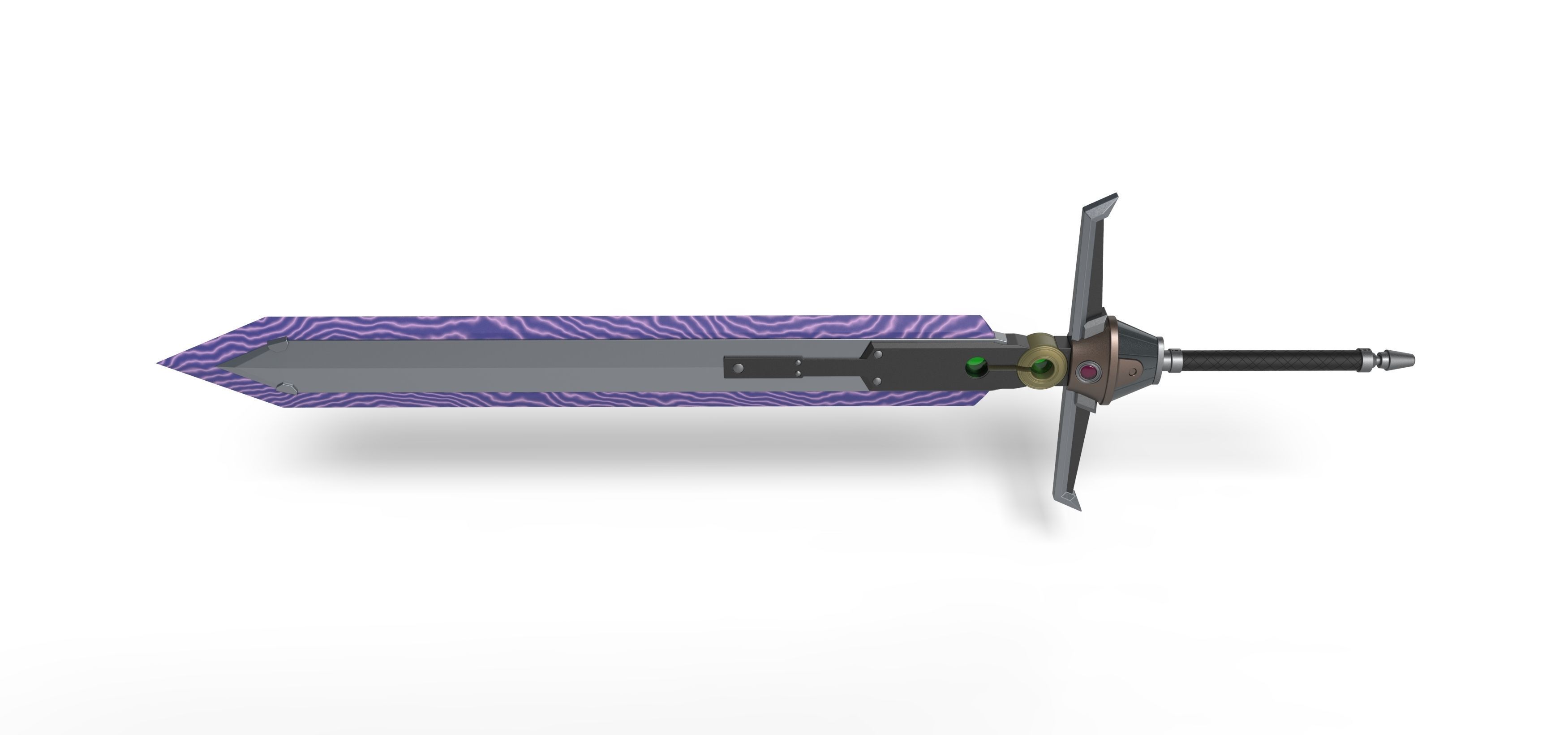 Mythril Saber from the game Final Fantasy 7 Remake 3D print model_5