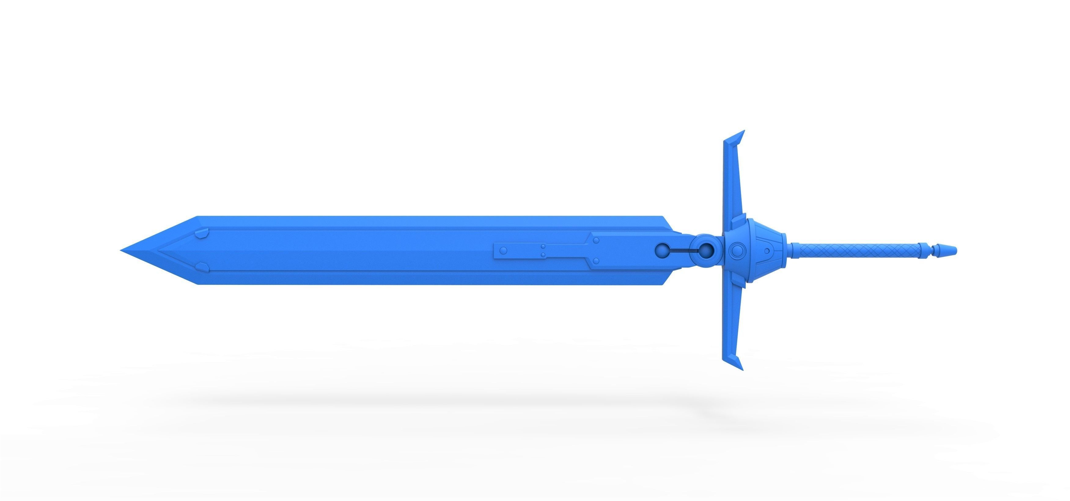 Mythril Saber from the game Final Fantasy 7 Remake 3D print model_13