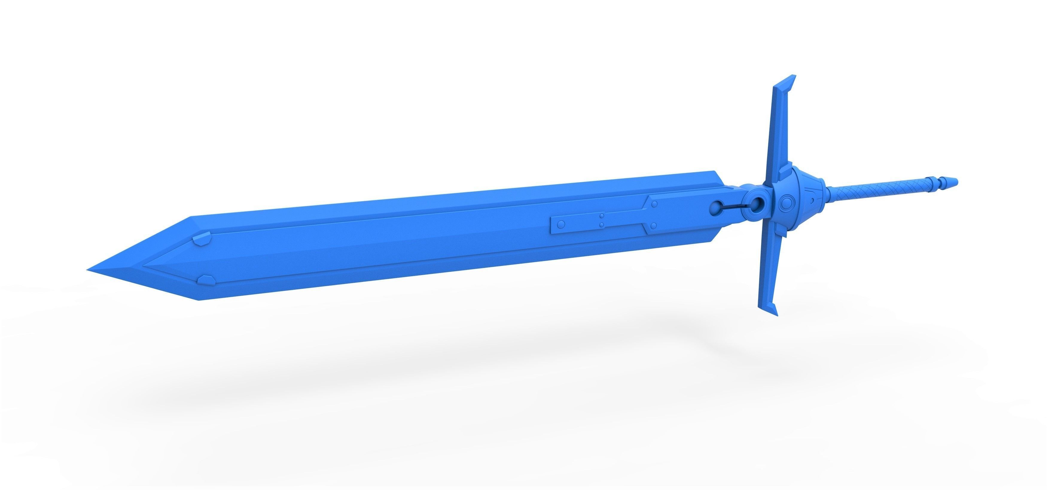 Mythril Saber from the game Final Fantasy 7 Remake 3D print model_11