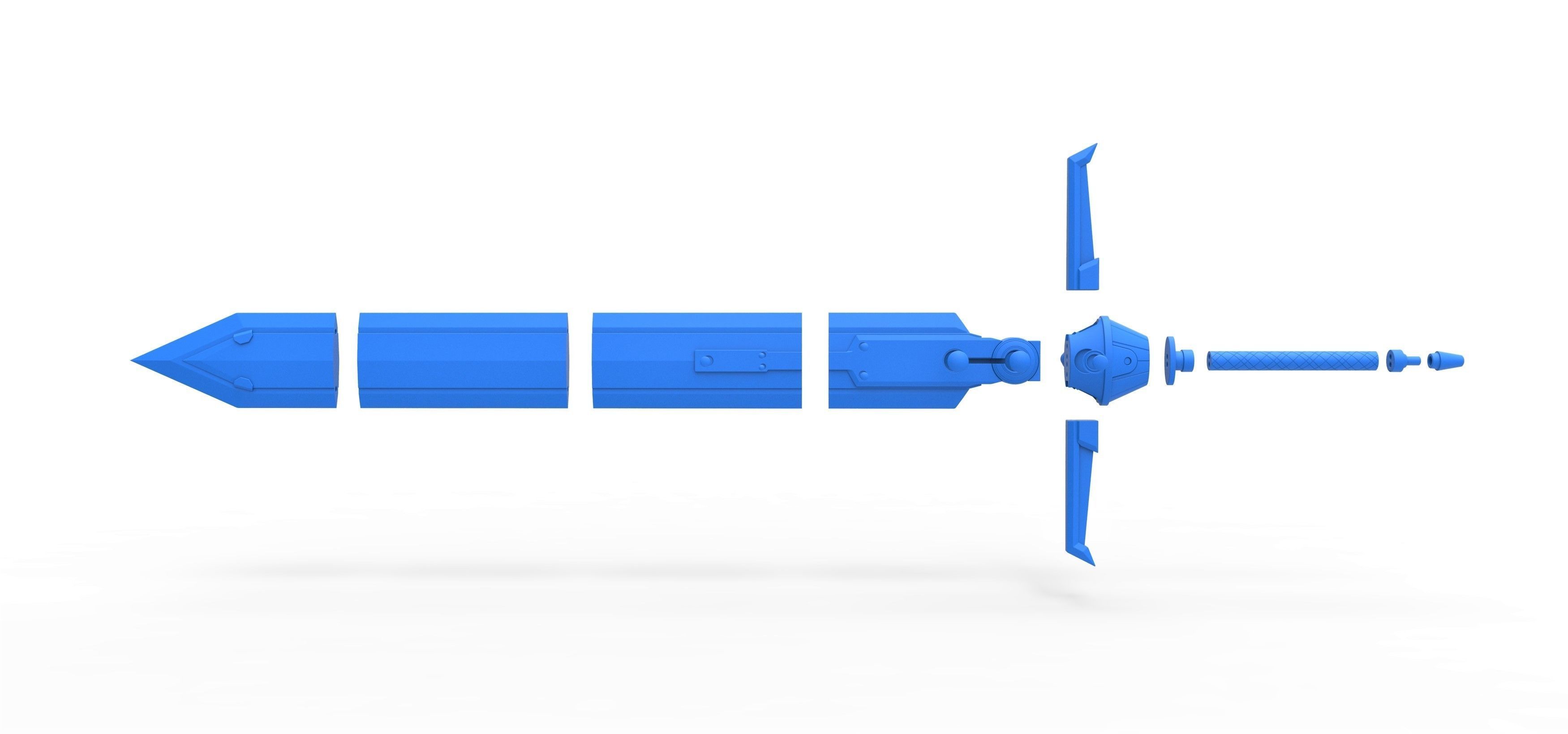 Mythril Saber from the game Final Fantasy 7 Remake 3D print model_19