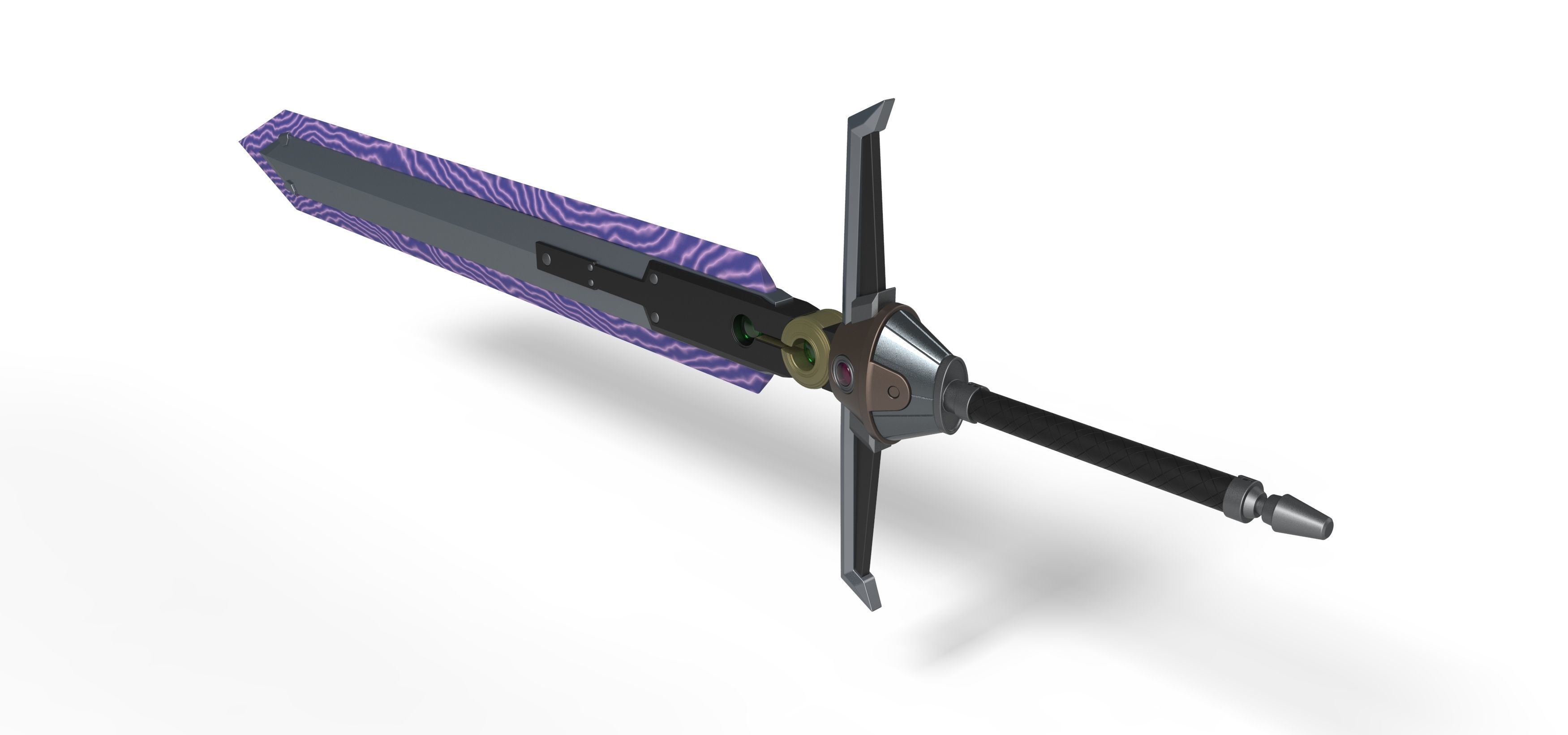 Mythril Saber from the game Final Fantasy 7 Remake 3D print model_8