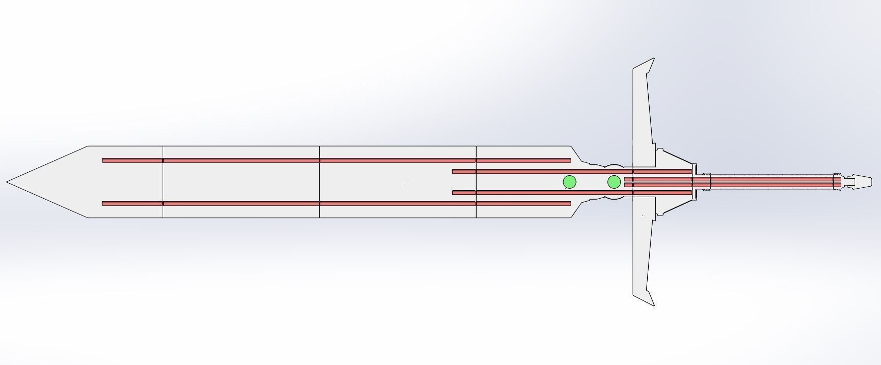 Mythril Saber from the game Final Fantasy 7 Remake 3D print model_23