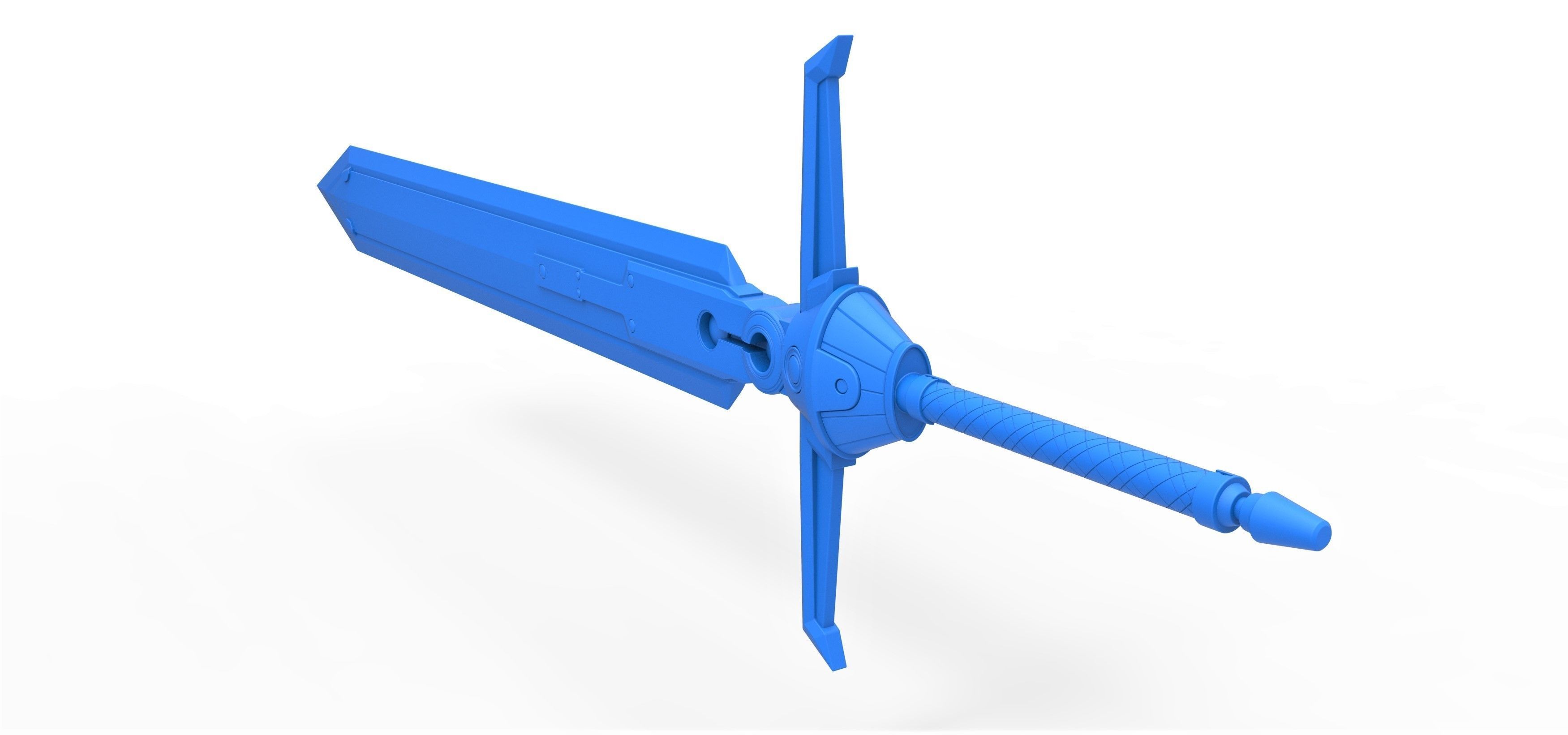Mythril Saber from the game Final Fantasy 7 Remake 3D print model_15