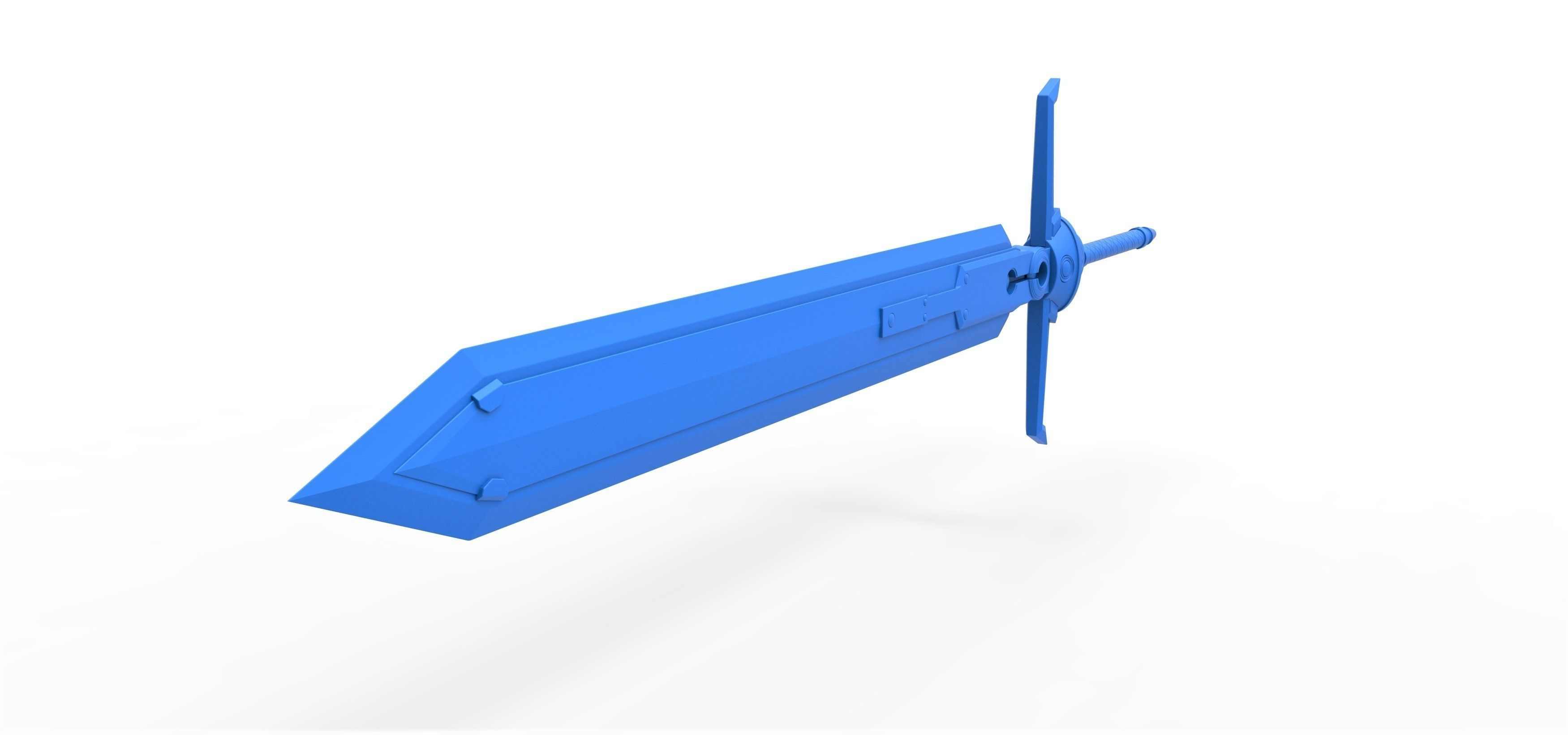 Mythril Saber from the game Final Fantasy 7 Remake 3D print model_12