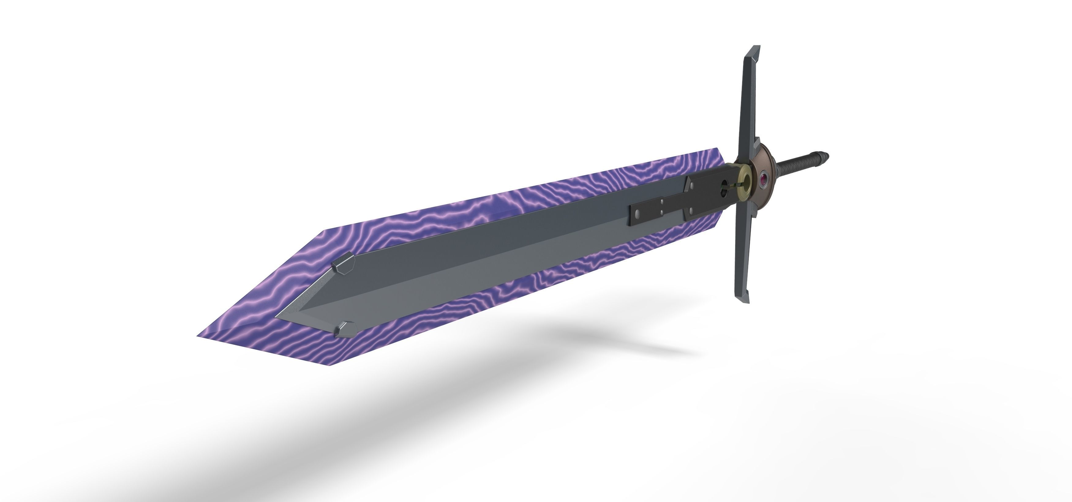 Mythril Saber from the game Final Fantasy 7 Remake 3D print model_2