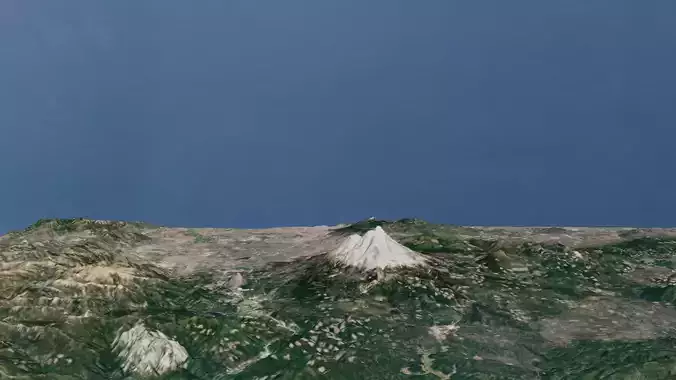 Mount Shasta 2 3D model