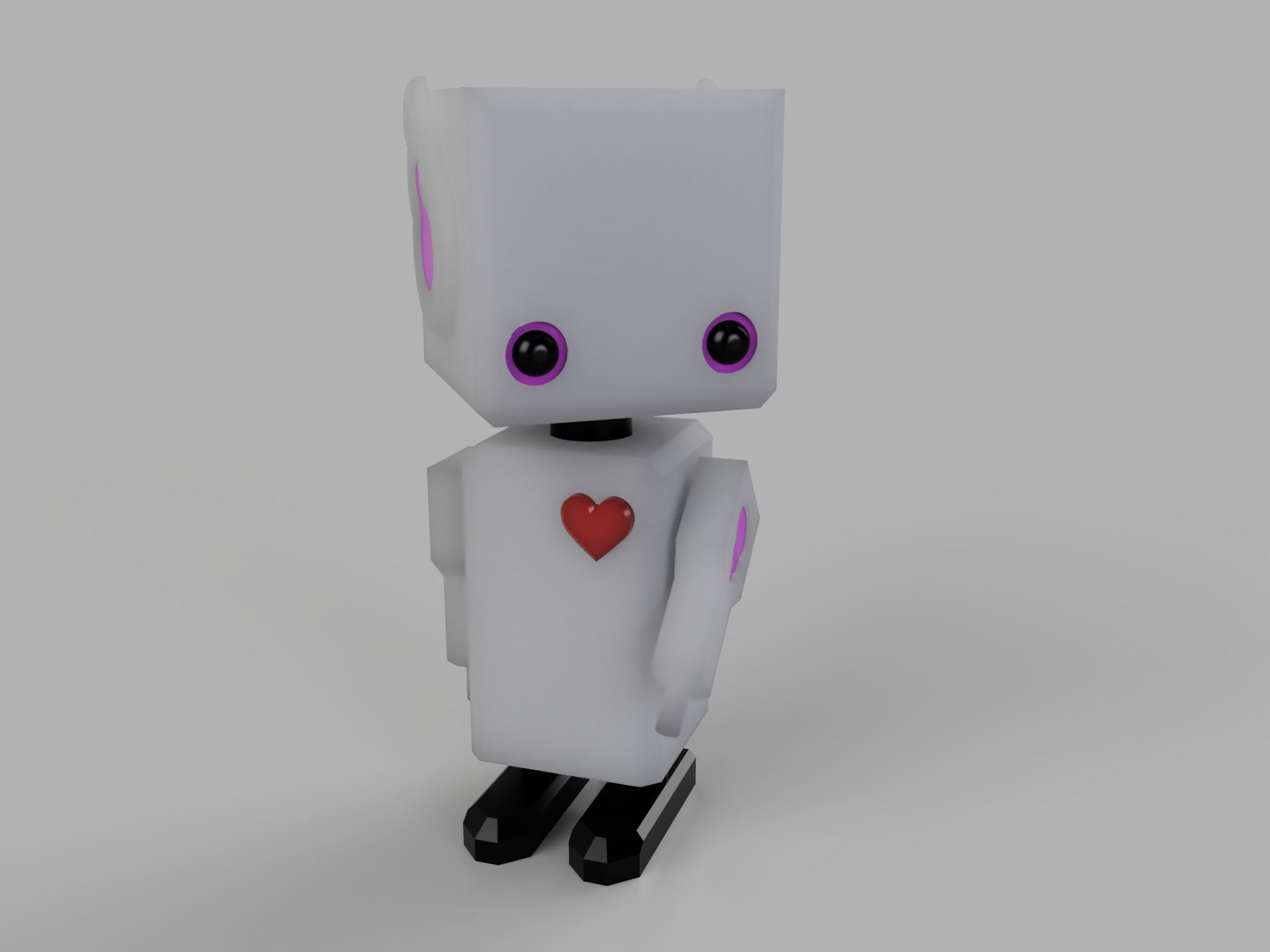 cute robot boy  3D print model_16