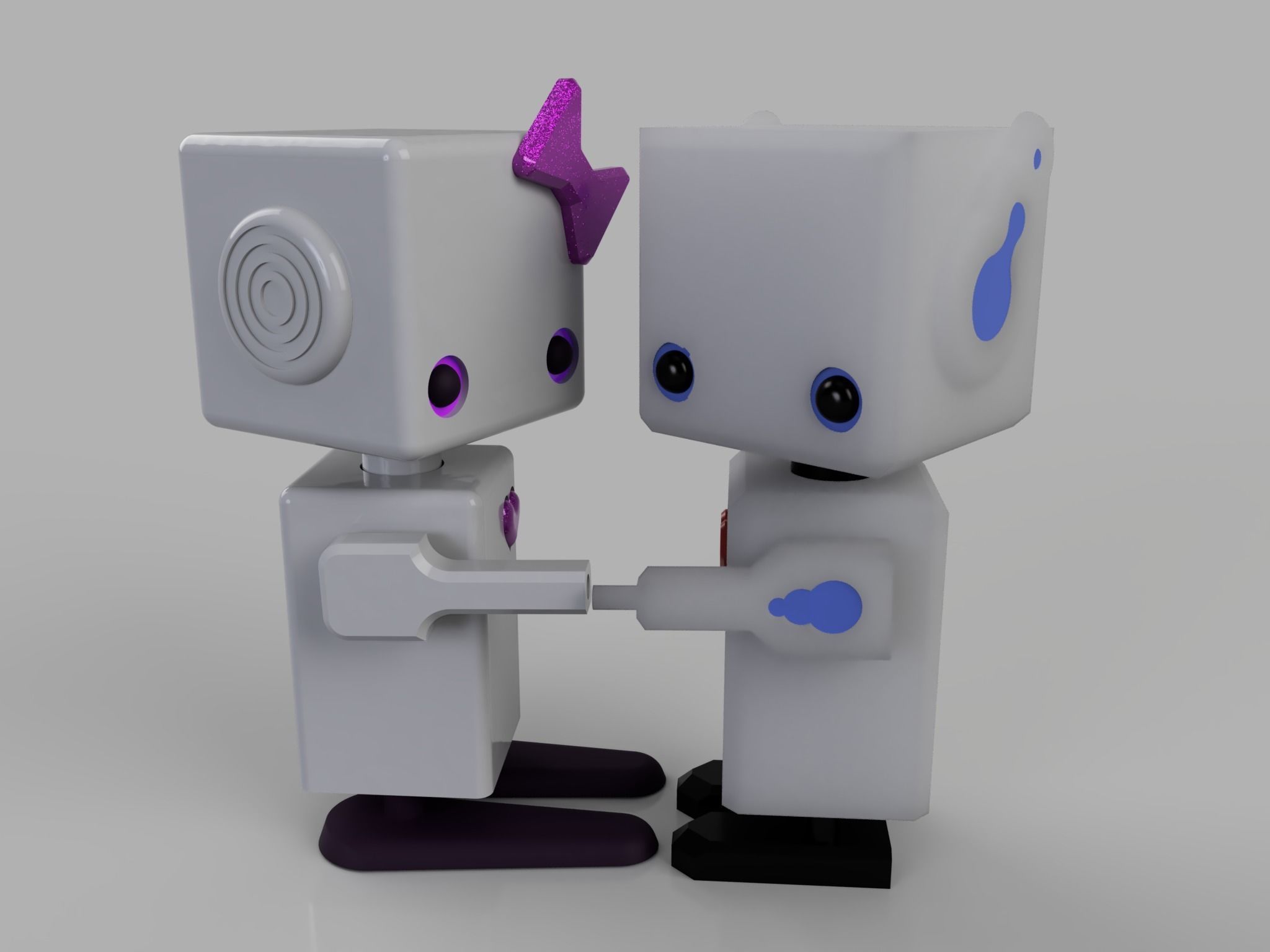 cute robot boy  3D print model_8