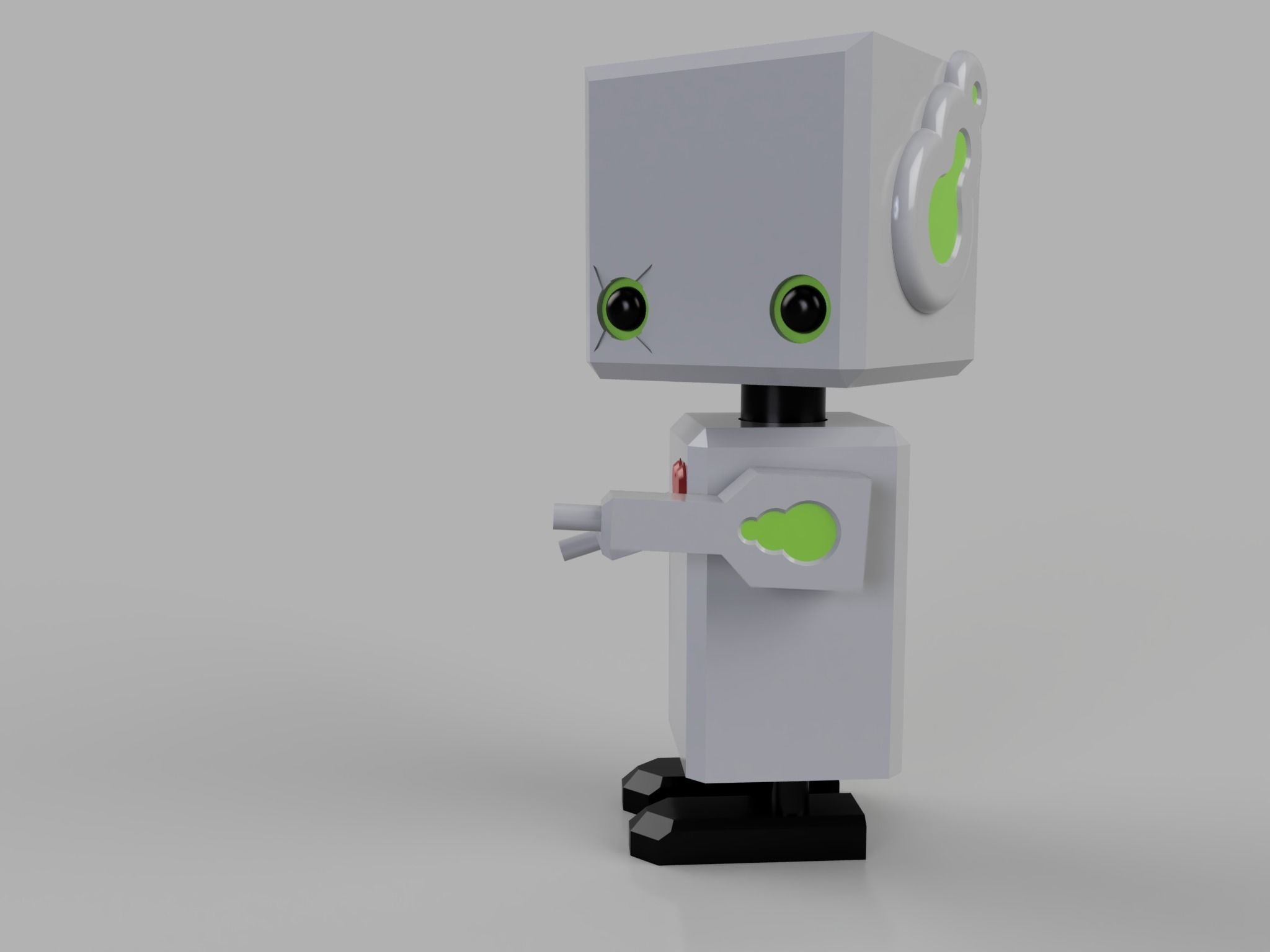 cute robot boy  3D print model_29