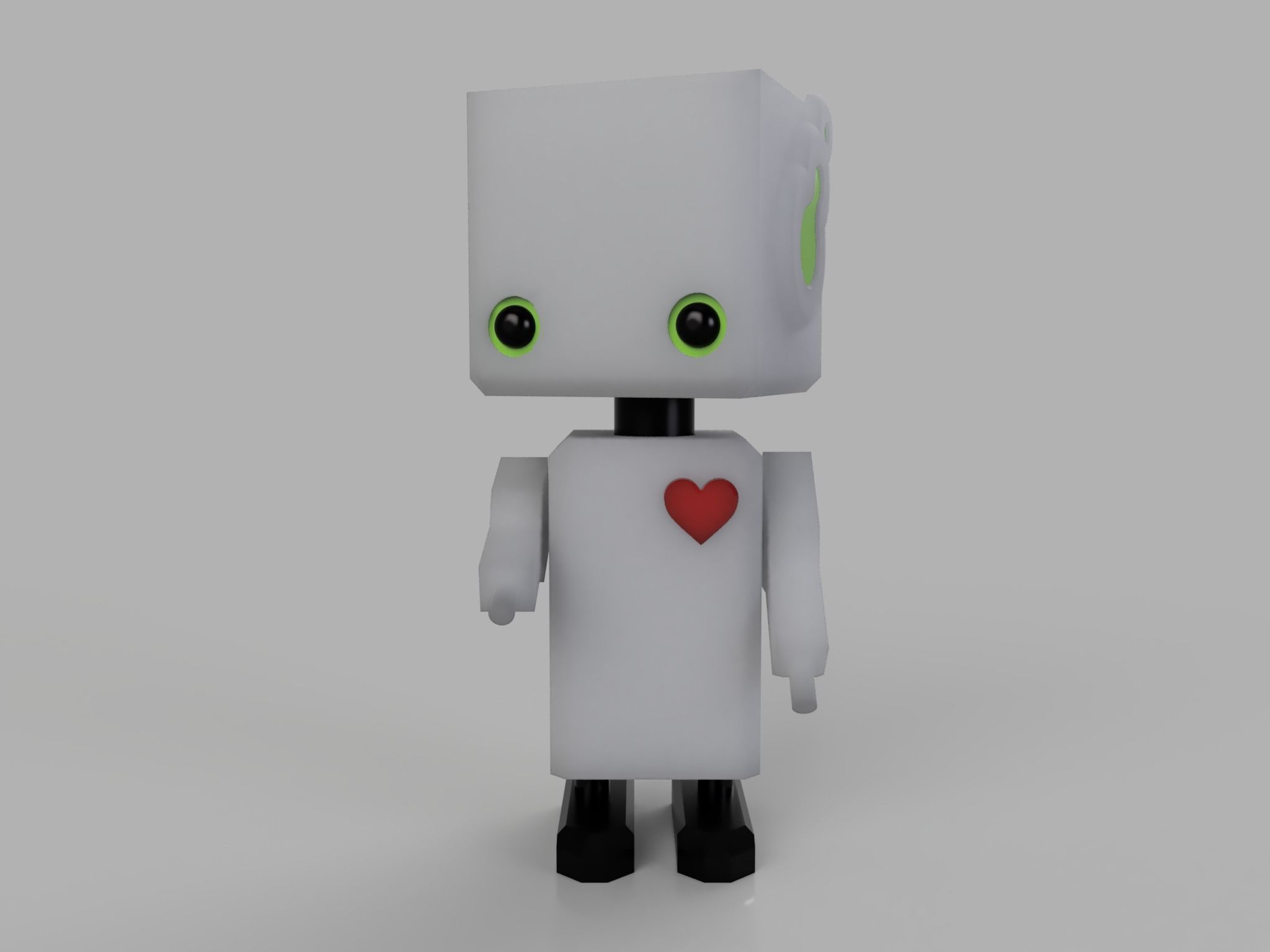 cute robot boy  3D print model_22