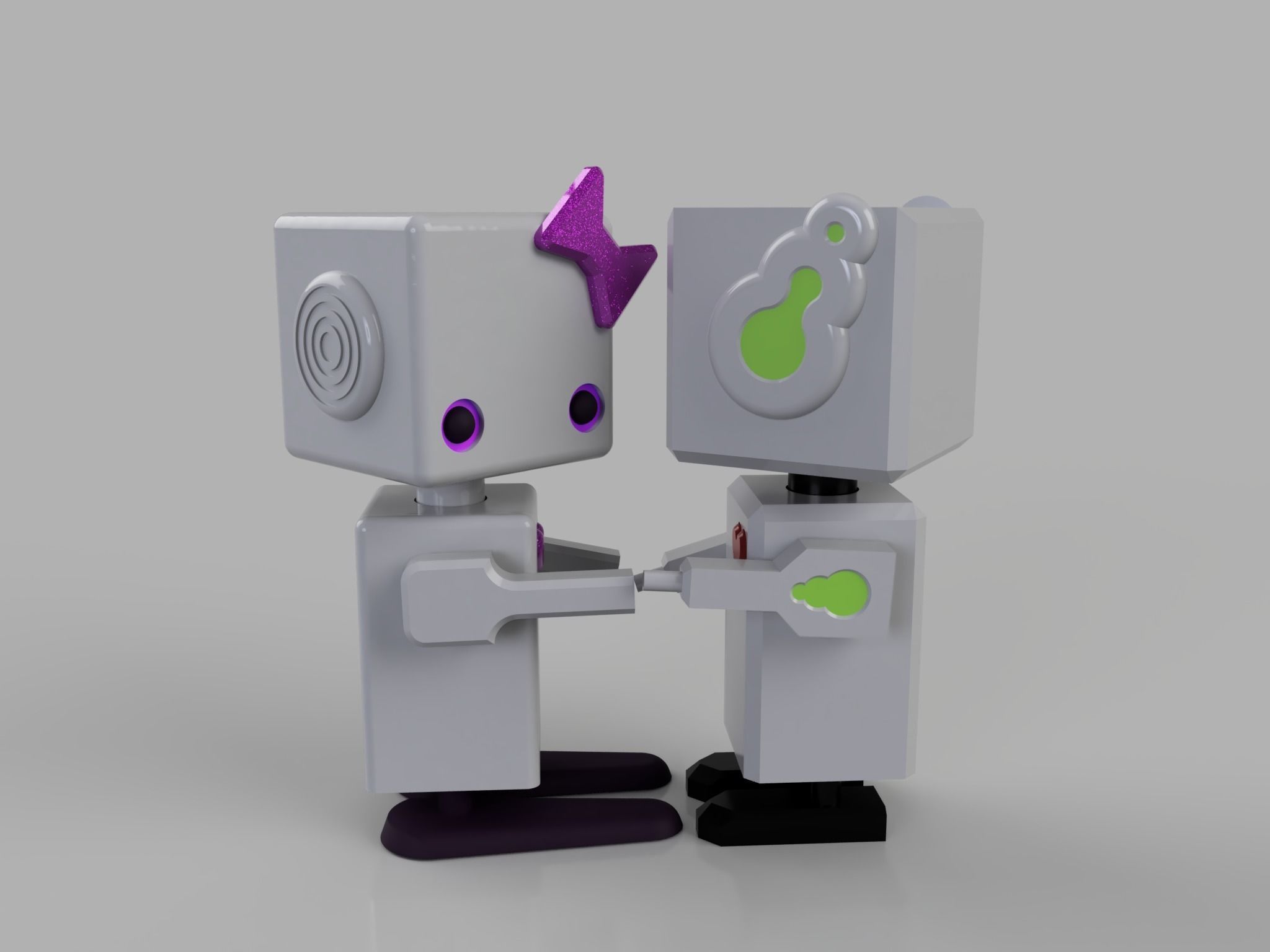 cute robot boy  3D print model_12