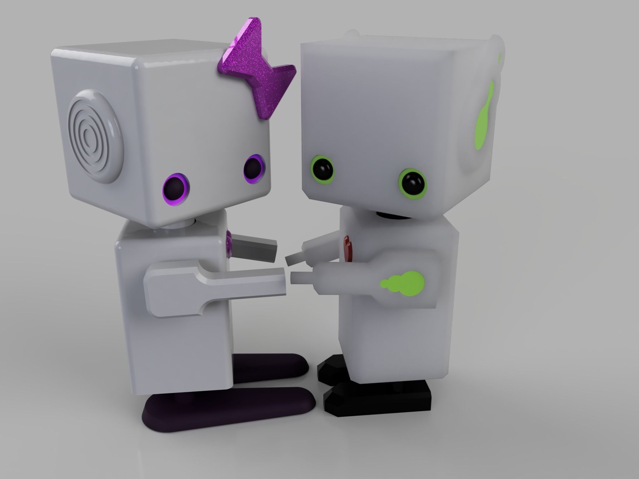 cute robot boy  3D print model_26