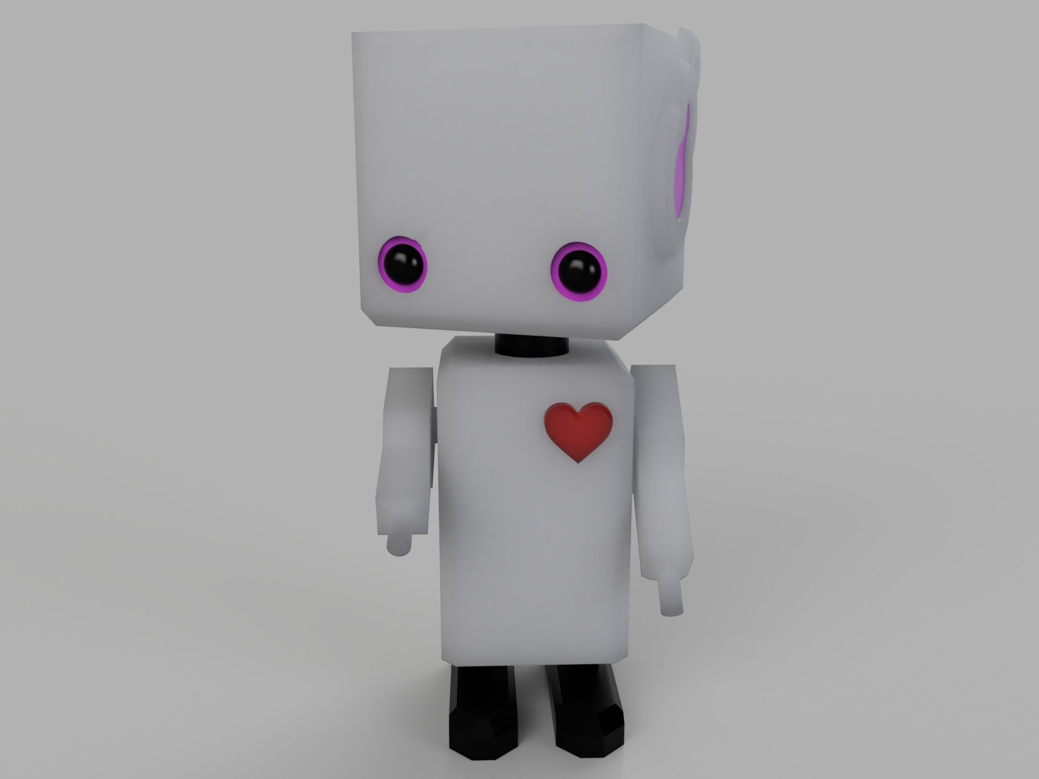 cute robot boy  3D print model_19