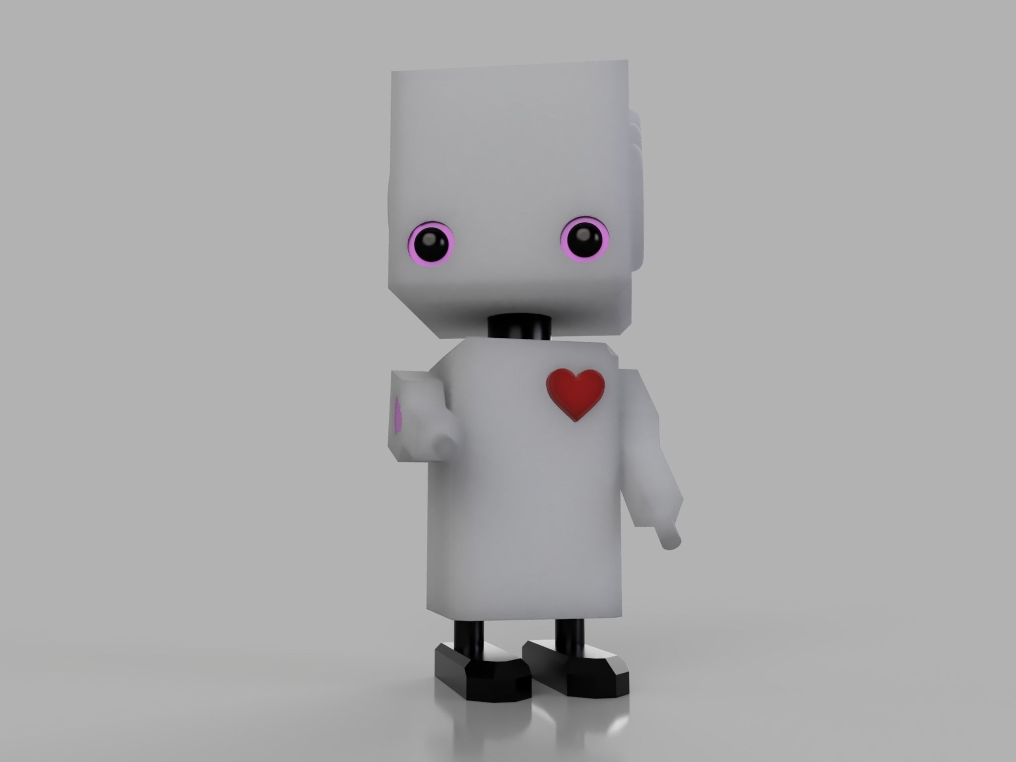 cute robot boy  3D print model_20