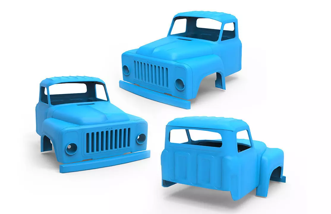 GAZ-53 jeep wrangler 3D print model_0