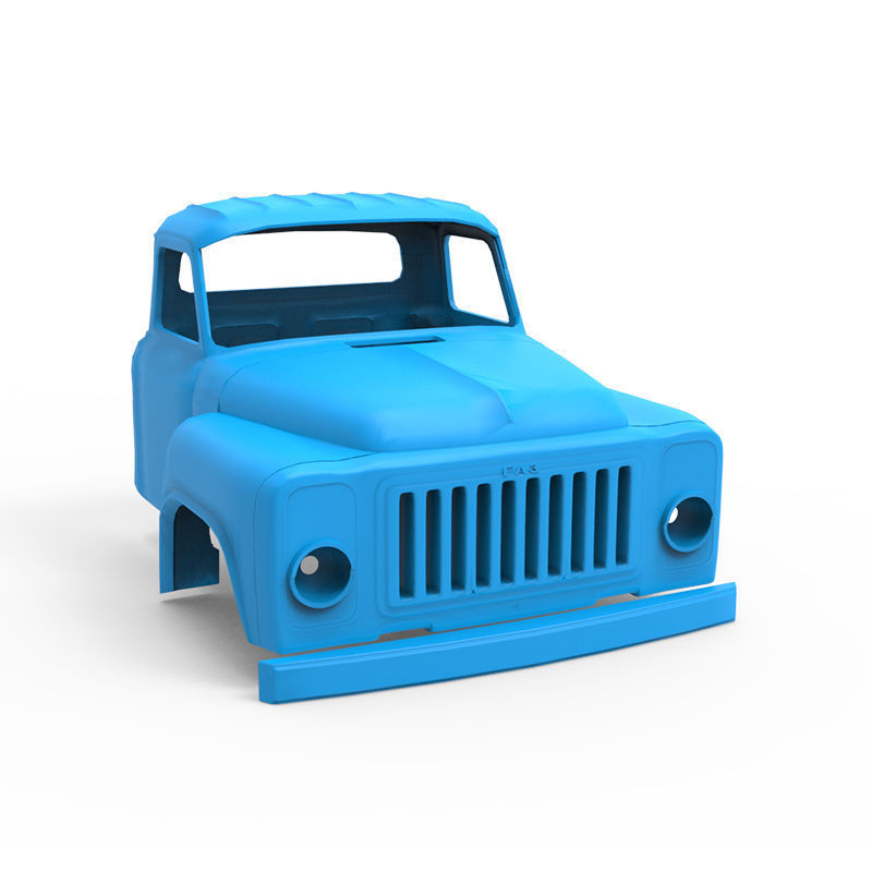 GAZ-53 jeep wrangler 3D print model_2