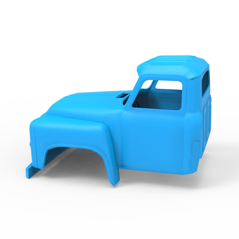 GAZ-53 jeep wrangler 3D print model_4