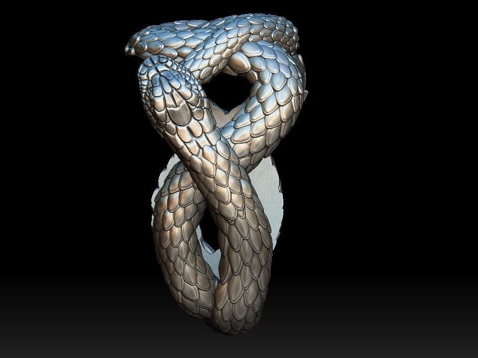  Eyelet snake for pendant 3d print ready 3D print model_18