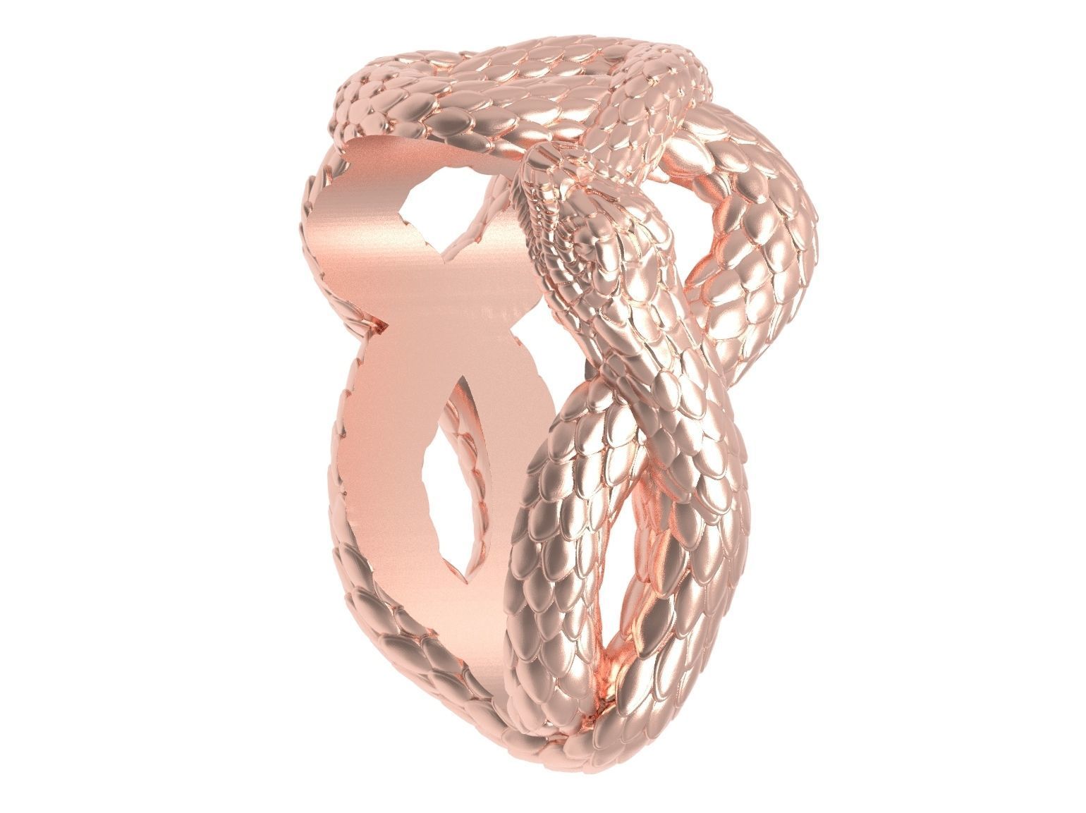  Eyelet snake for pendant 3d print ready 3D print model_12