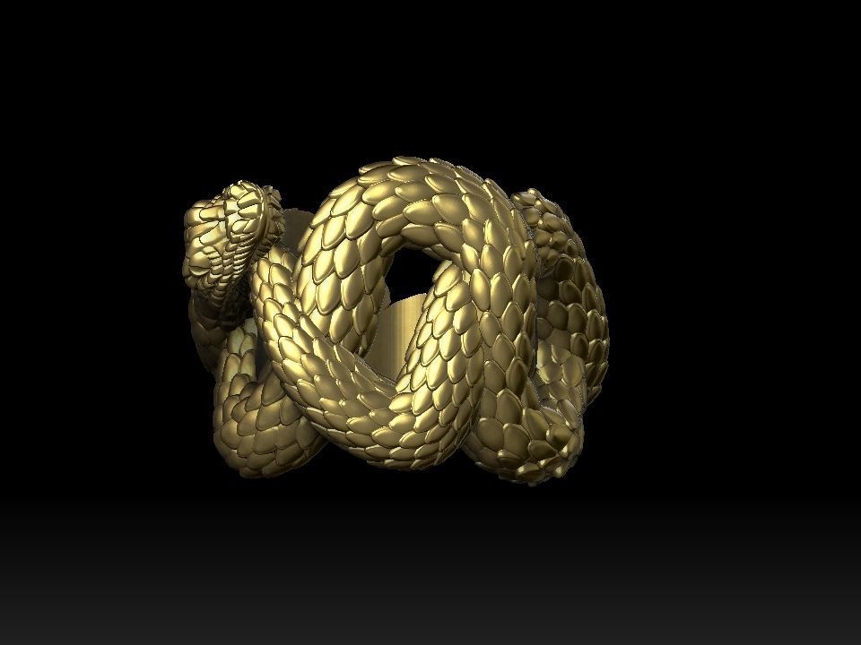  Eyelet snake for pendant 3d print ready 3D print model_15