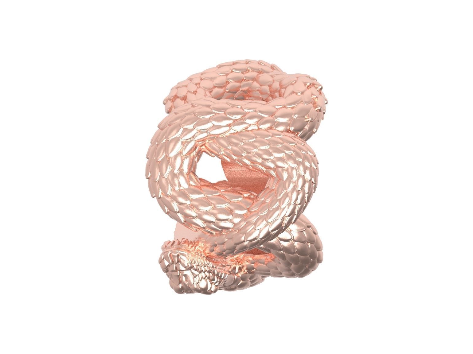  Eyelet snake for pendant 3d print ready 3D print model_39