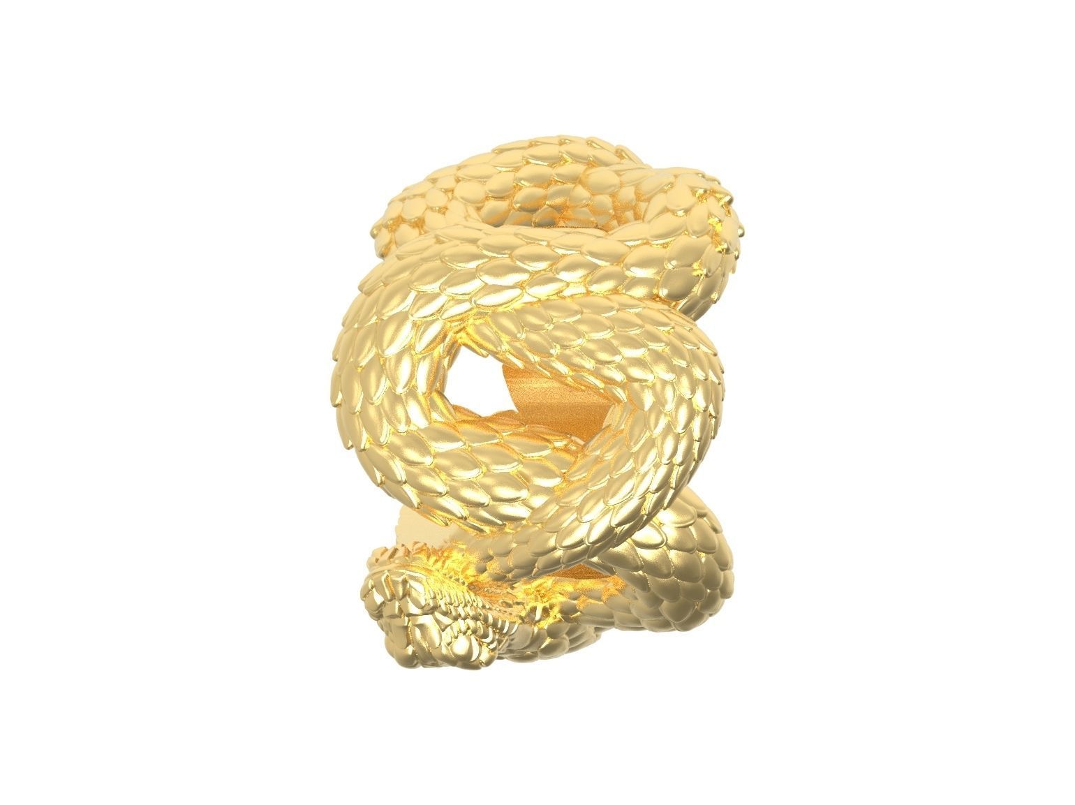 Eyelet snake for pendant 3d print ready 3D print model_38