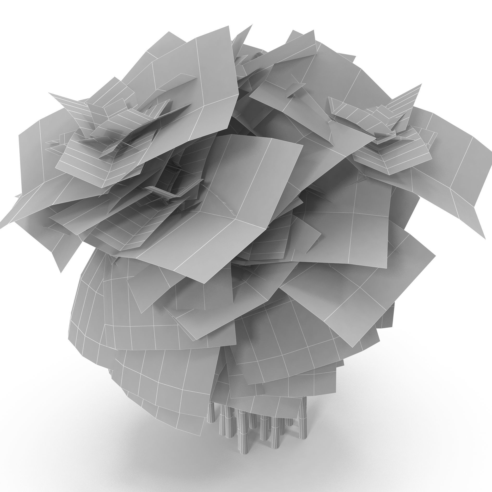 Set of bunches of herbs 3D model_23