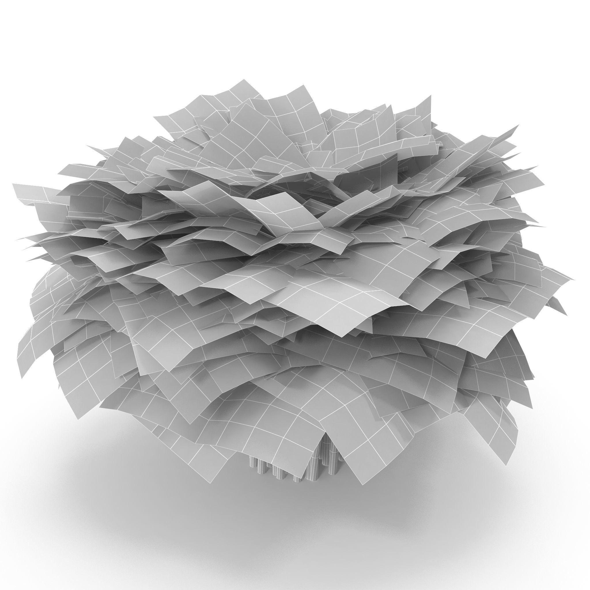 Set of bunches of herbs 3D model_22