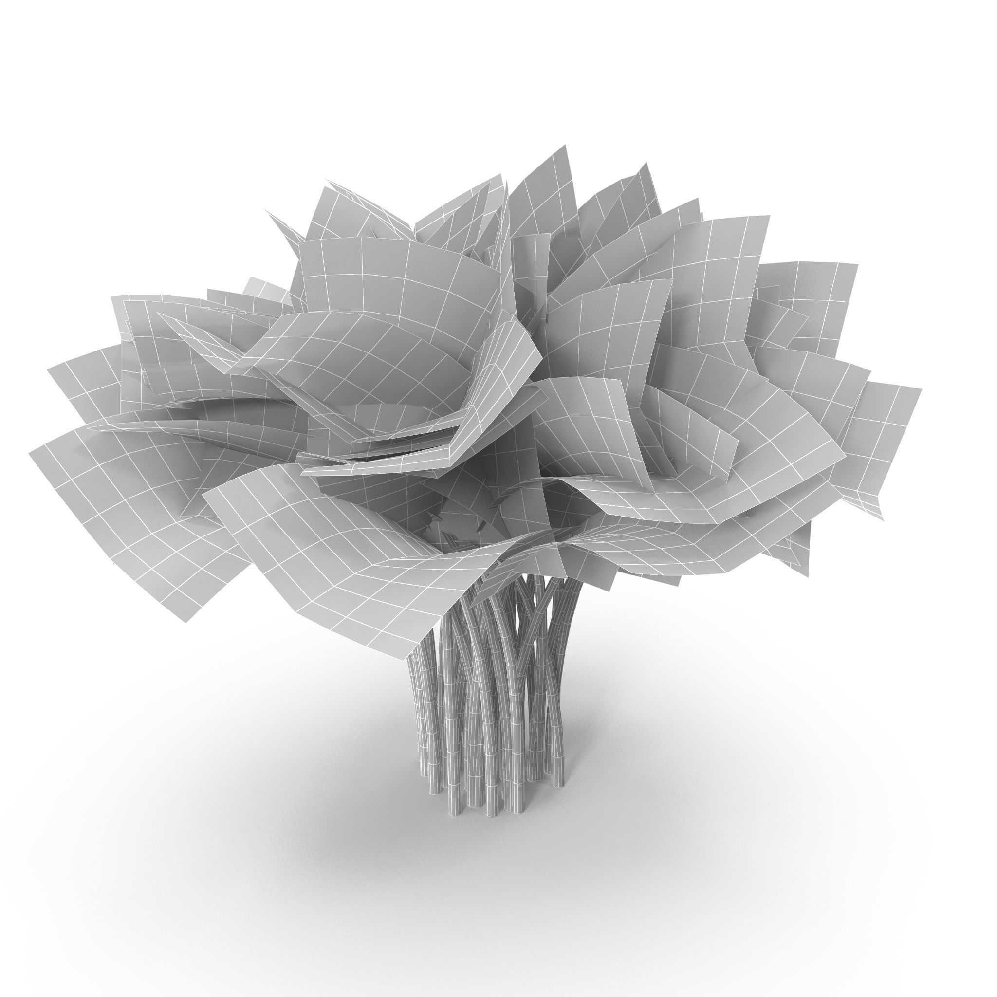 Set of bunches of herbs 3D model_21