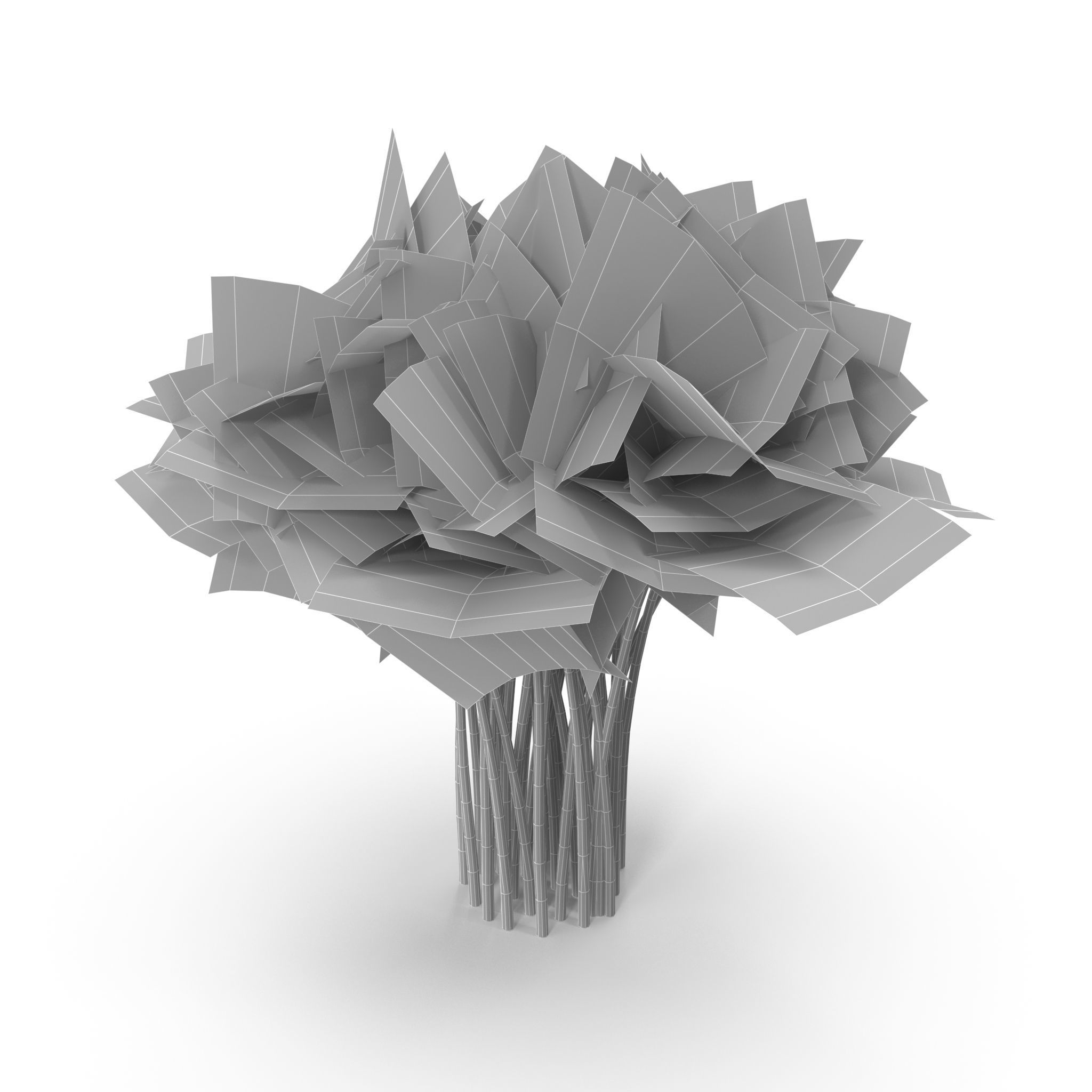 Set of bunches of herbs 3D model_17