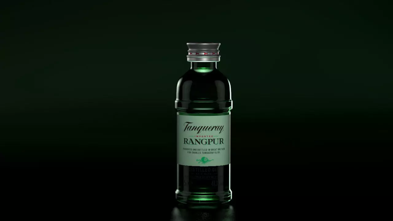 Tanqueray Mini - Rangpur - Bottle 3D model_0