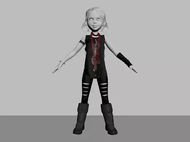 Toon Gothic Punk outfit
