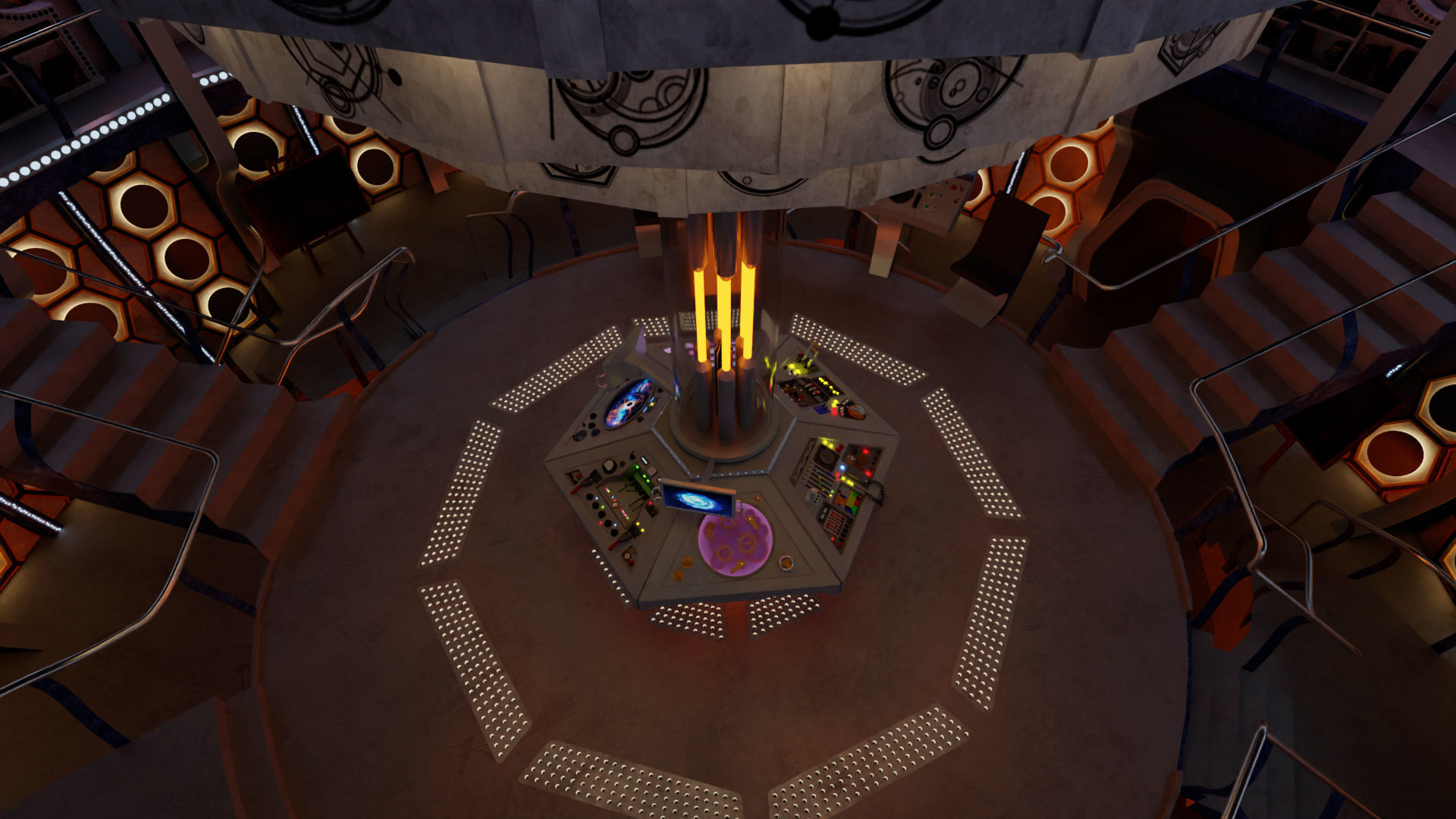 TARDIS - Exterior AND Interior - Smith and Capaldi Design 3D model_18