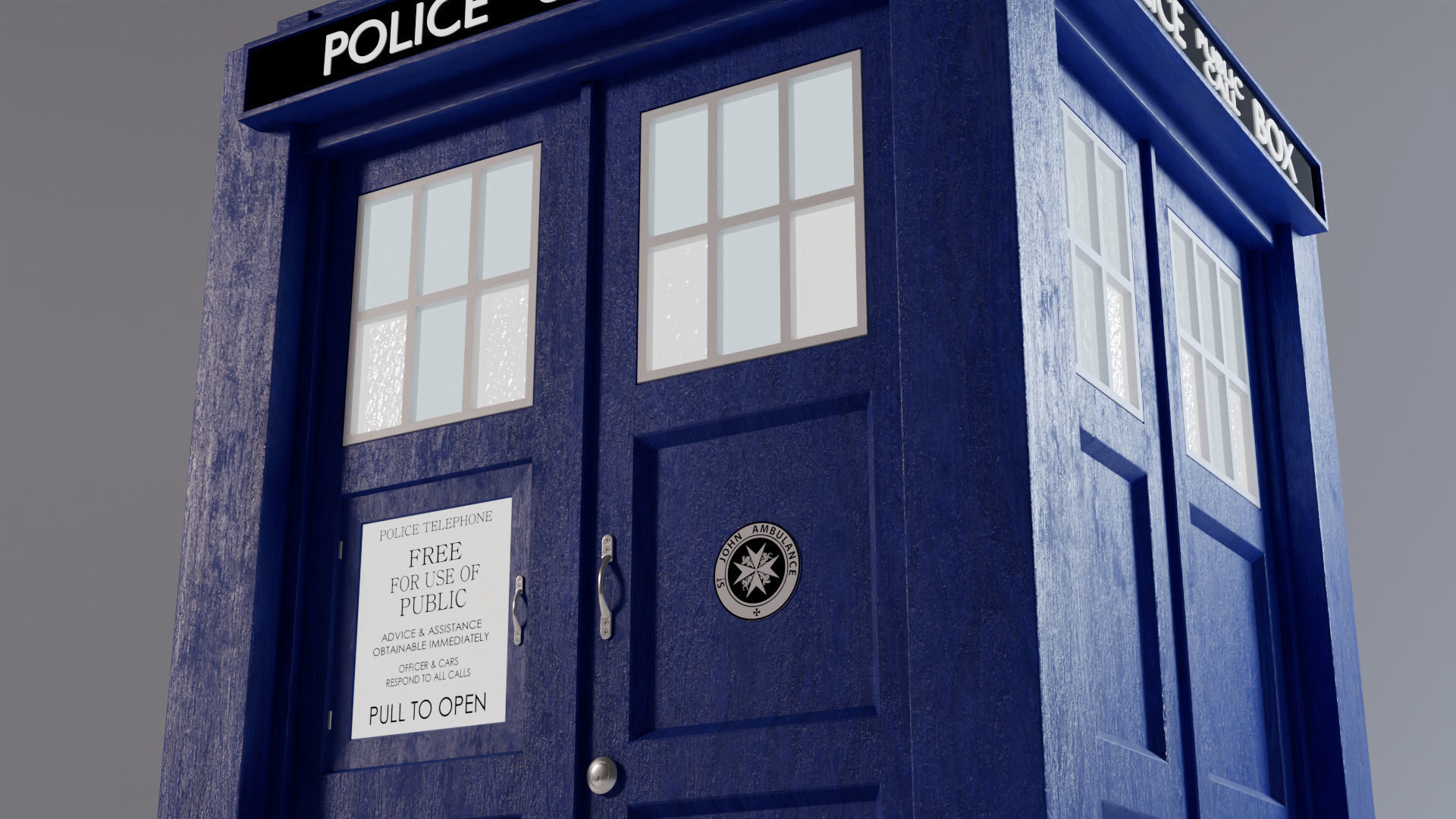 TARDIS - Exterior AND Interior - Smith and Capaldi Design 3D model_14