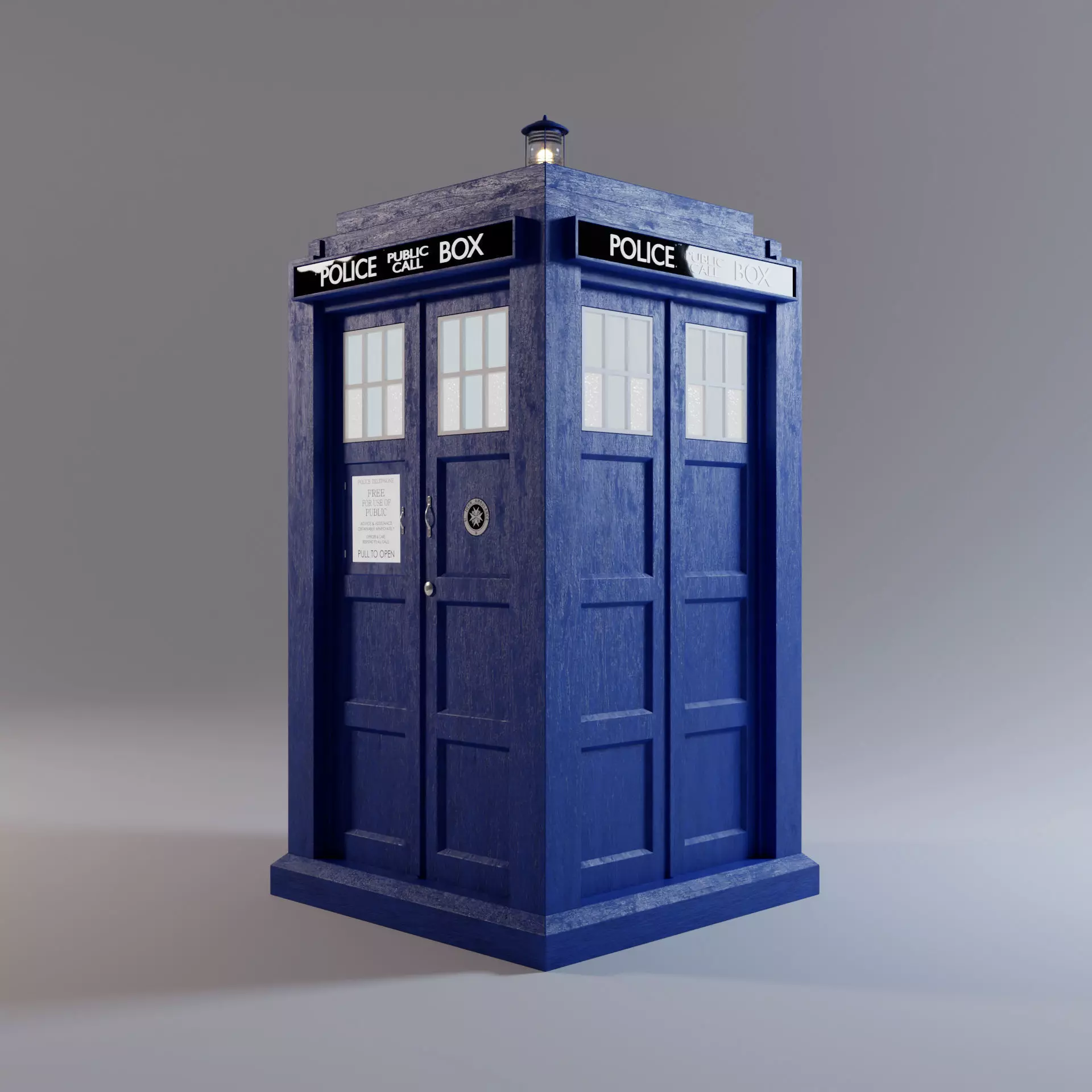TARDIS - Exterior AND Interior - Smith and Capaldi Design 3D model_0