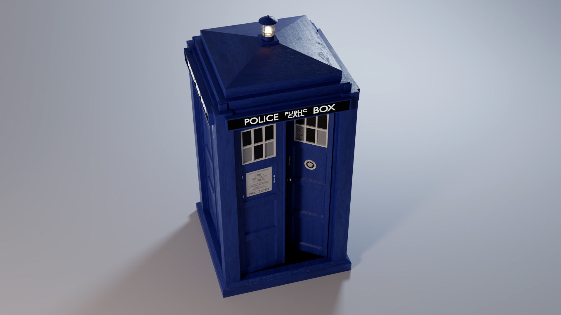 TARDIS - Exterior AND Interior - Smith and Capaldi Design 3D model_11
