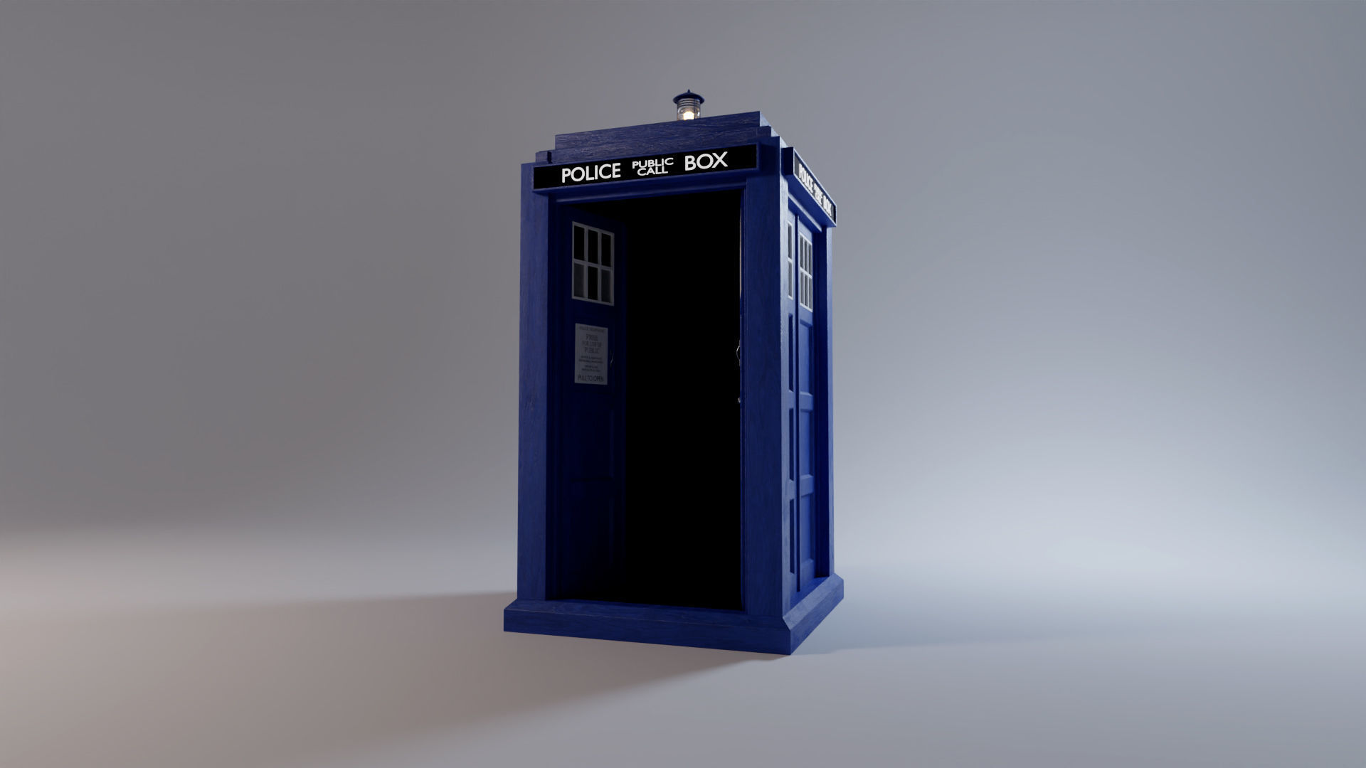 TARDIS - Exterior AND Interior - Smith and Capaldi Design 3D model_7