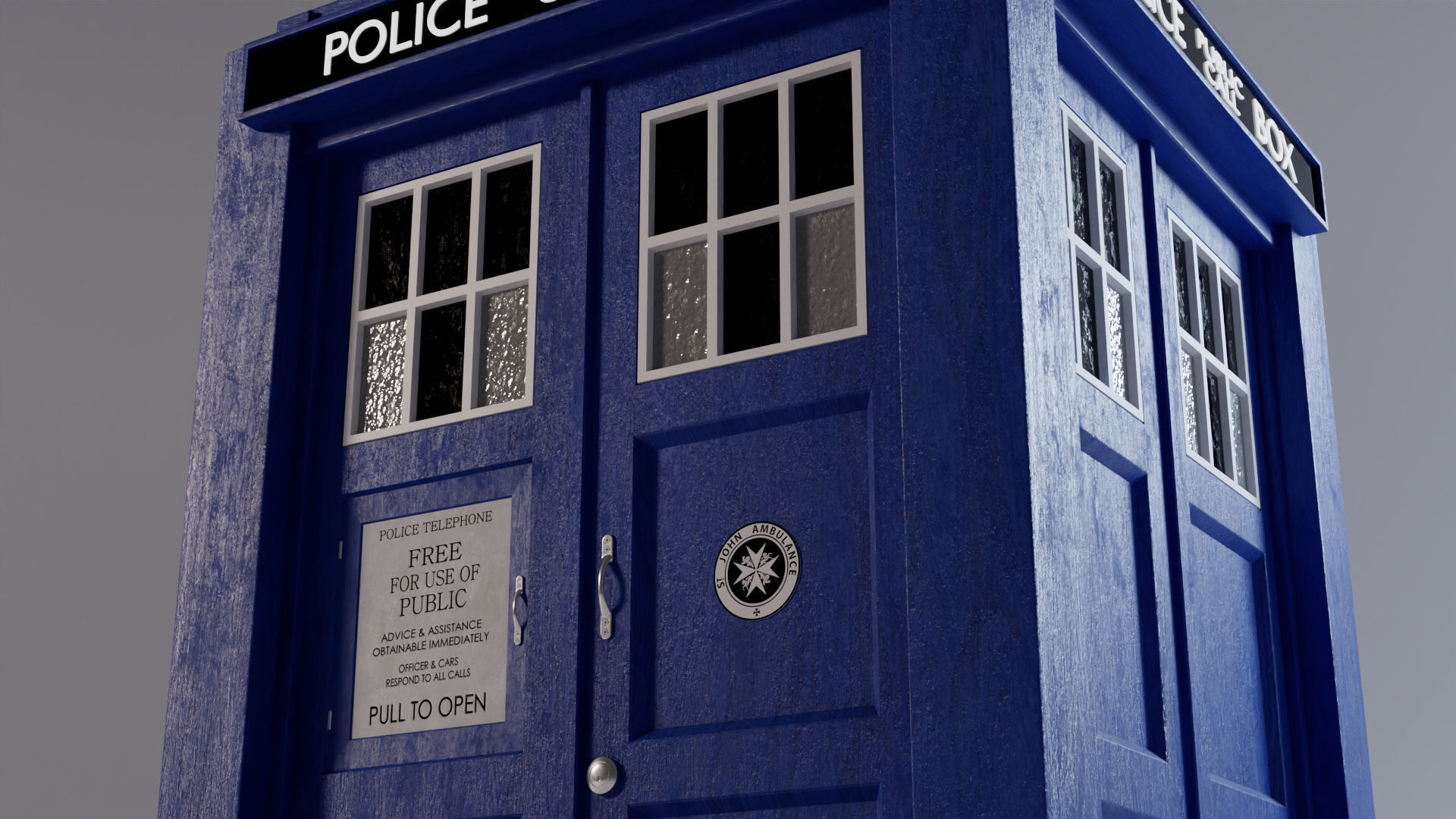 TARDIS - Exterior AND Interior - Smith and Capaldi Design 3D model_4