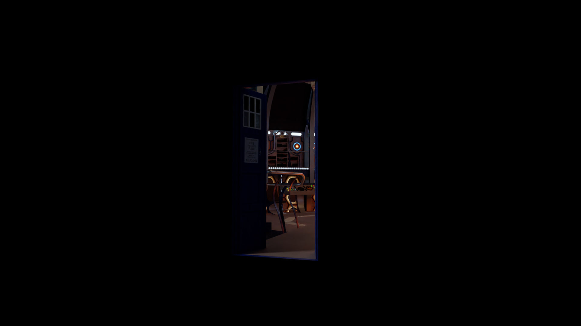 TARDIS - Exterior AND Interior - Smith and Capaldi Design 3D model_8