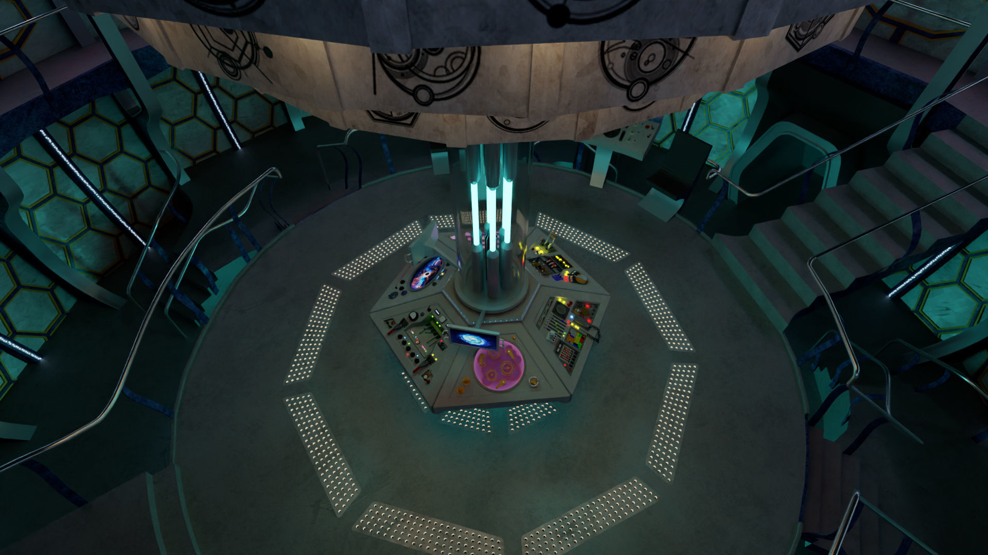 TARDIS - Exterior AND Interior - Smith and Capaldi Design 3D model_19