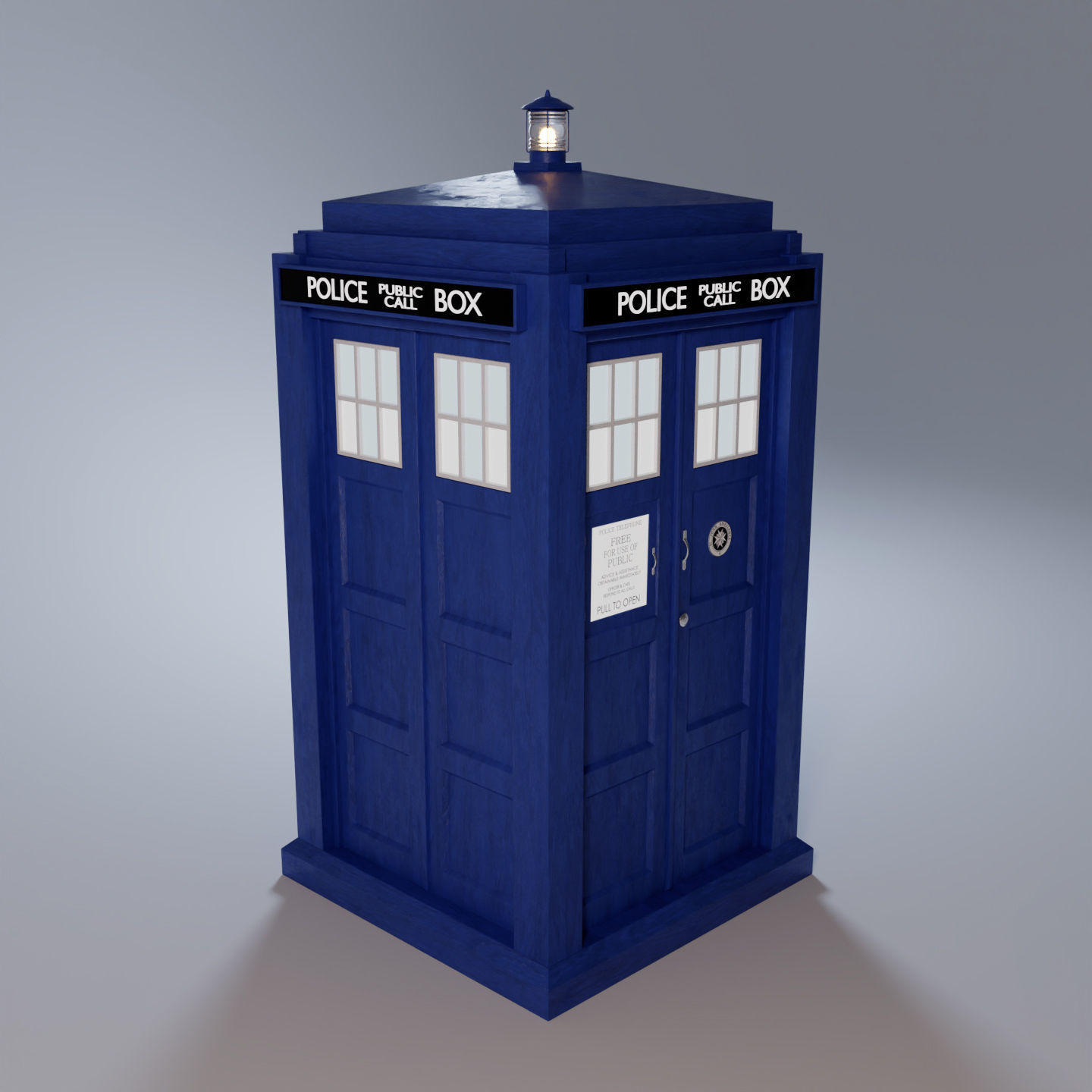 TARDIS - Exterior AND Interior - Smith and Capaldi Design 3D model_9