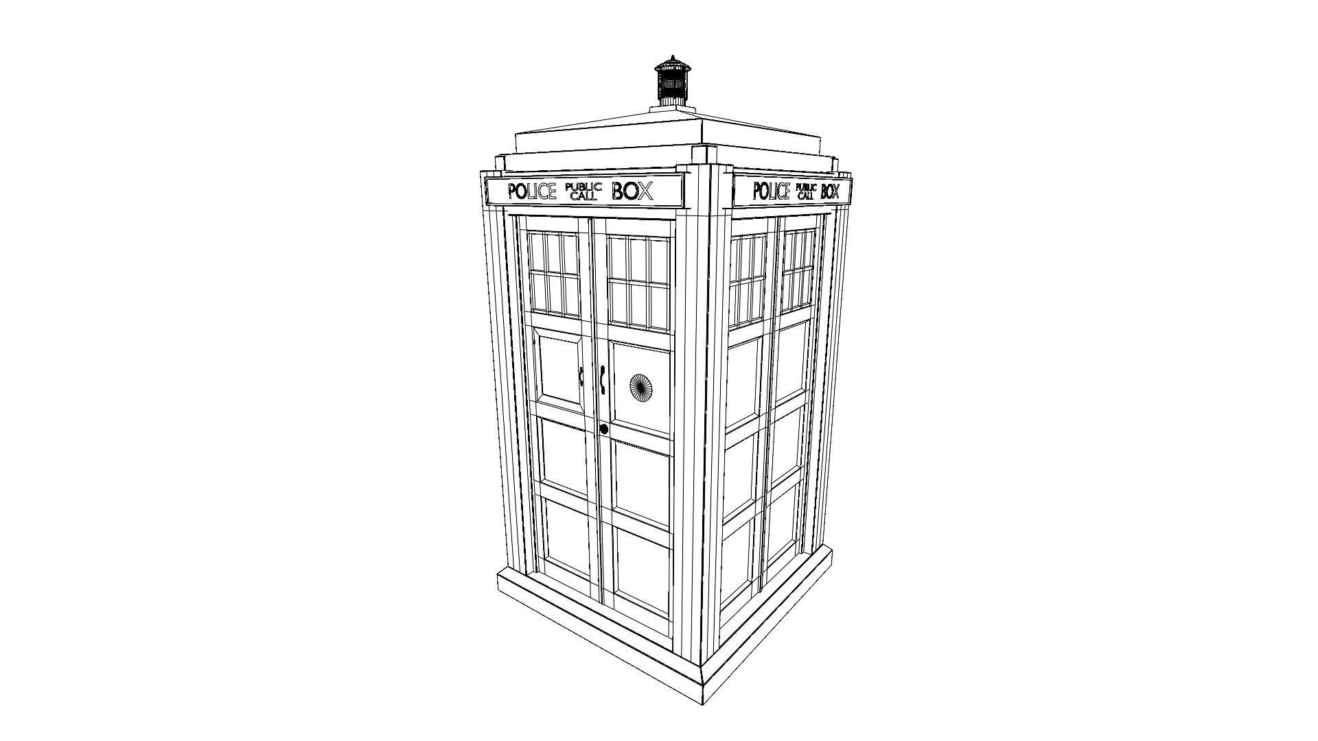 TARDIS - Exterior AND Interior - Smith and Capaldi Design 3D model_22