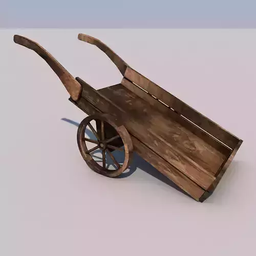 Wood Medieval Transport Cart